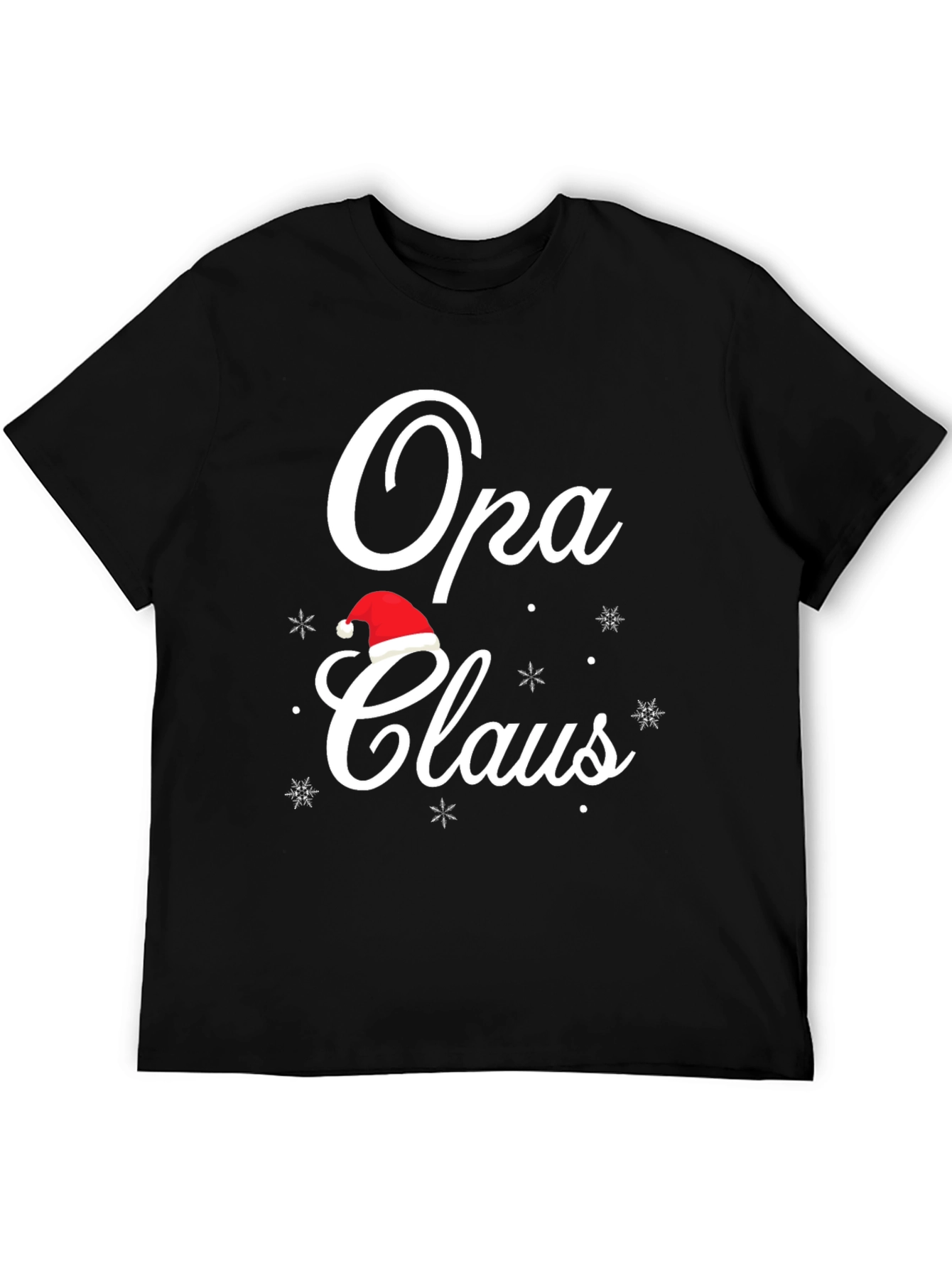 Opa Claus Christmas T-Shirt - Holiday Grandfather Tee