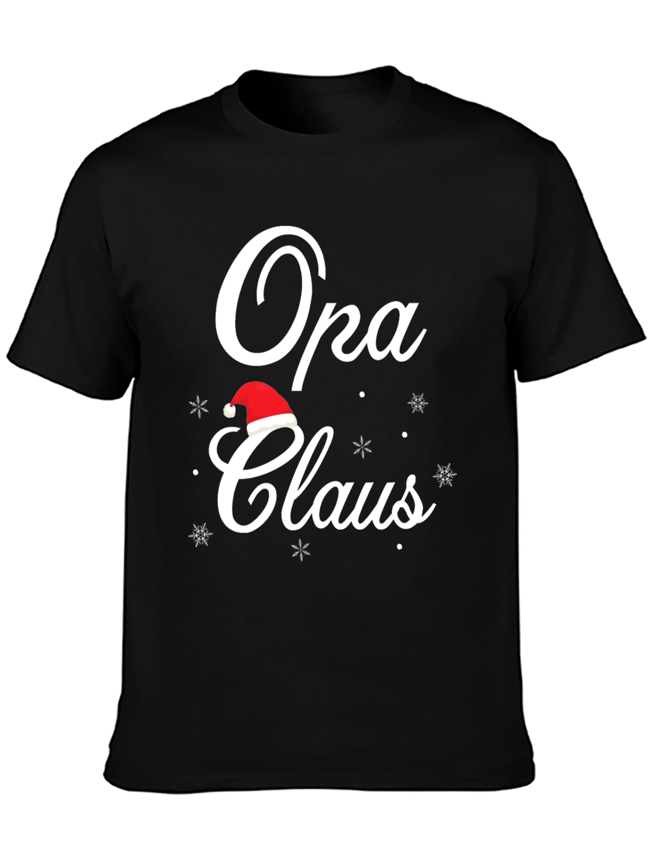 Opa Claus Christmas T-Shirt - Holiday Grandfather Tee