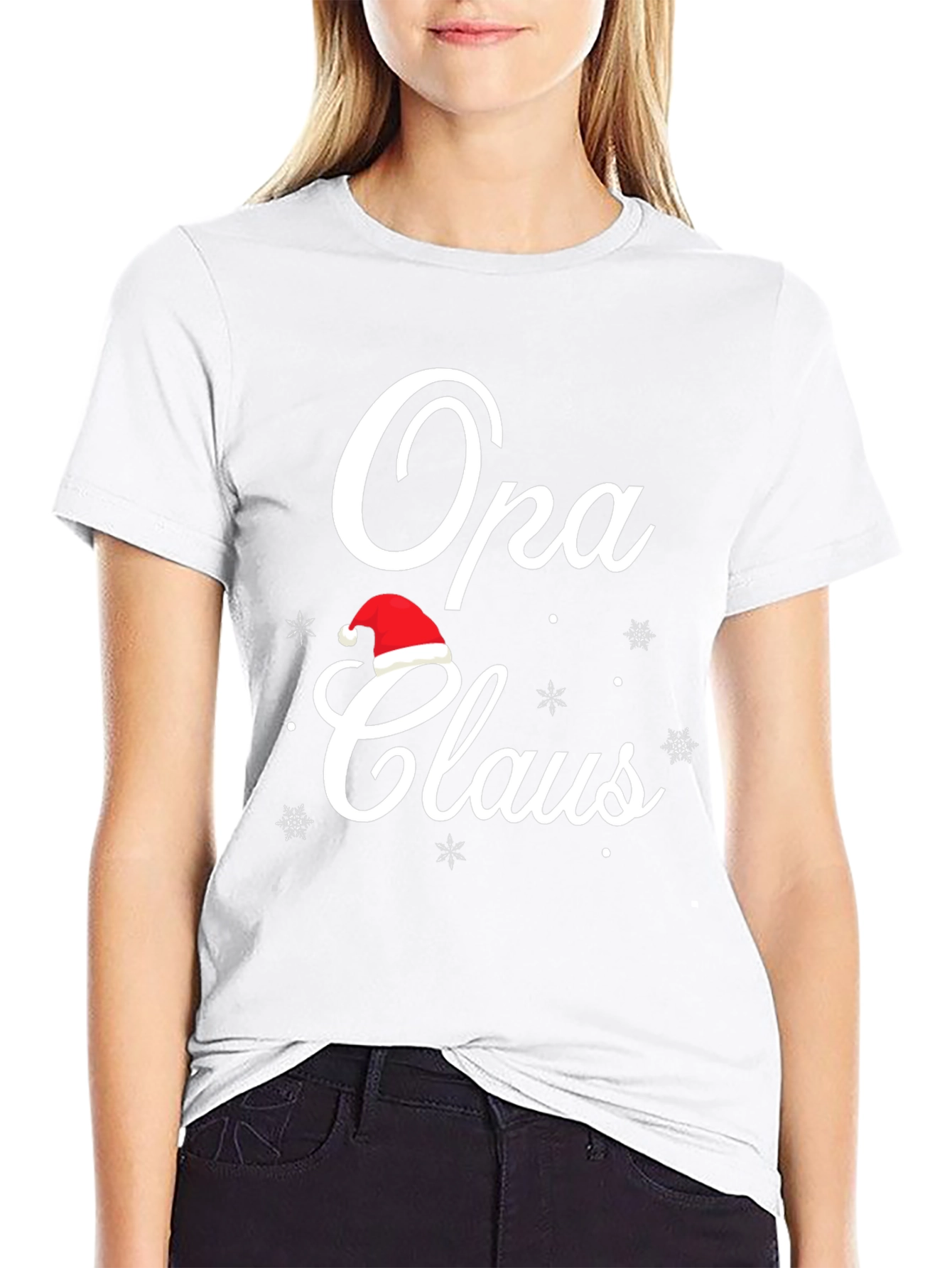 Opa Claus Christmas T-Shirt - Holiday Grandfather Tee