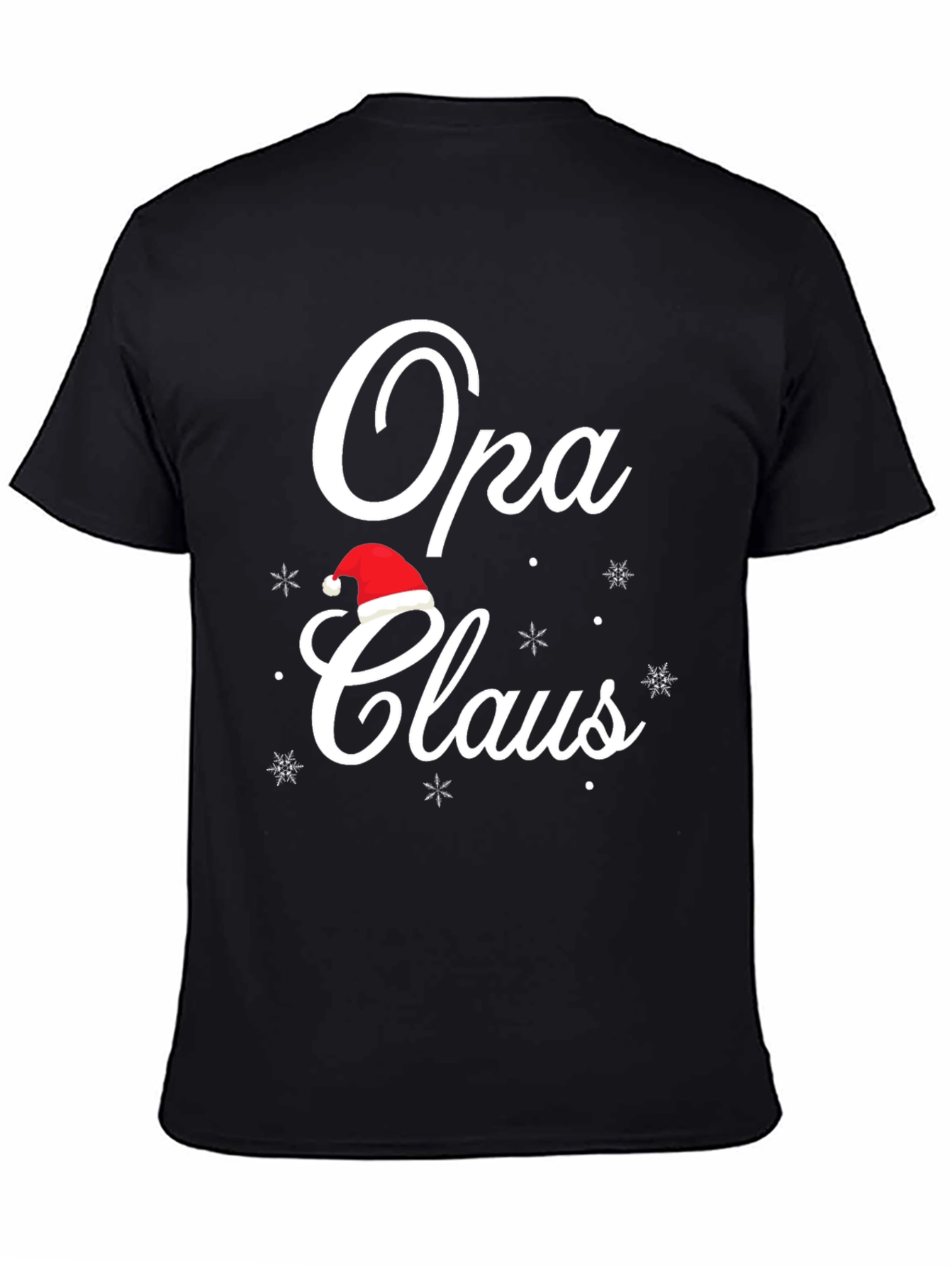 Opa Claus Christmas T-Shirt - Holiday Grandfather Tee