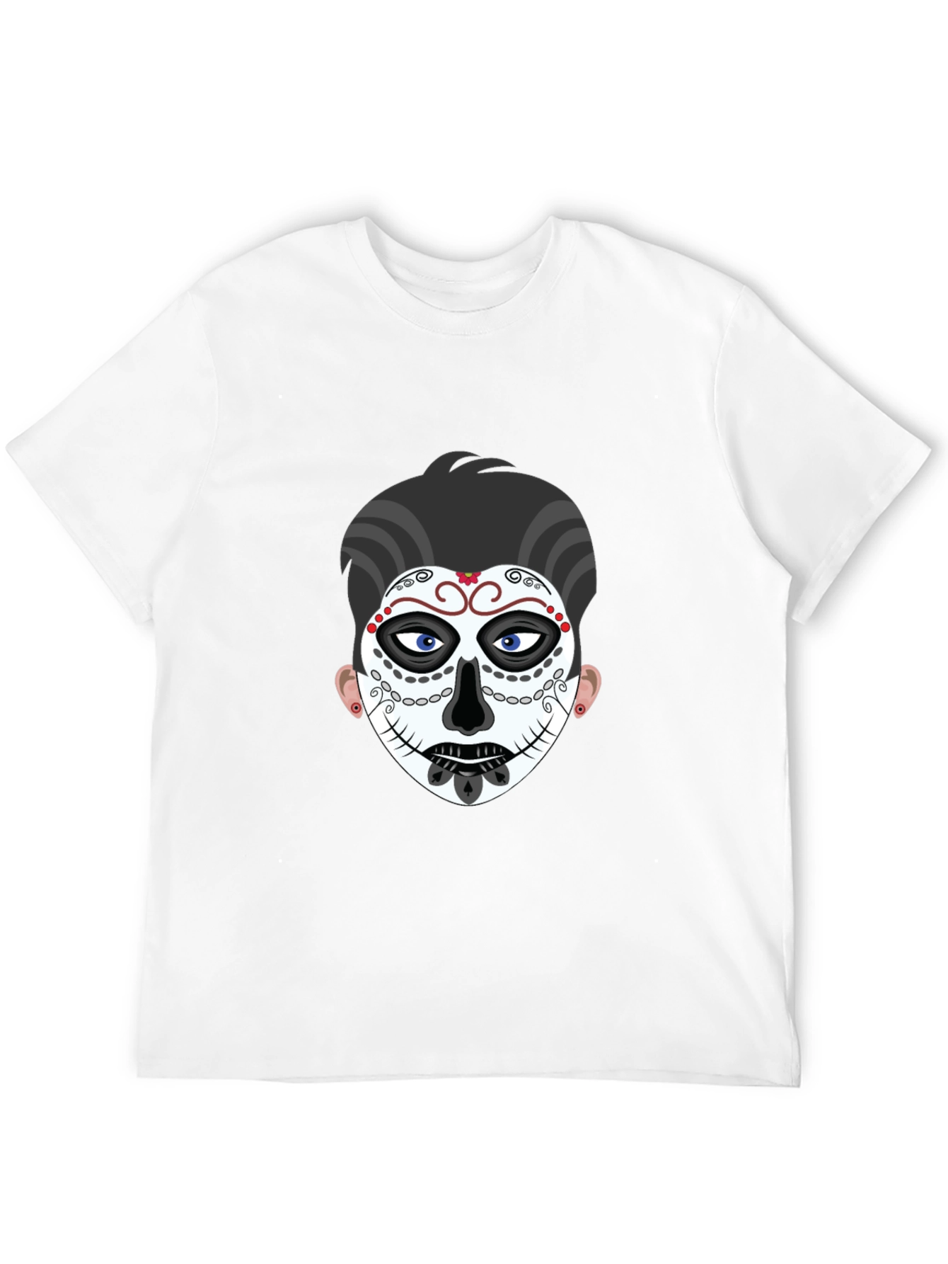 Sugar Skull Graphic Tee - Black