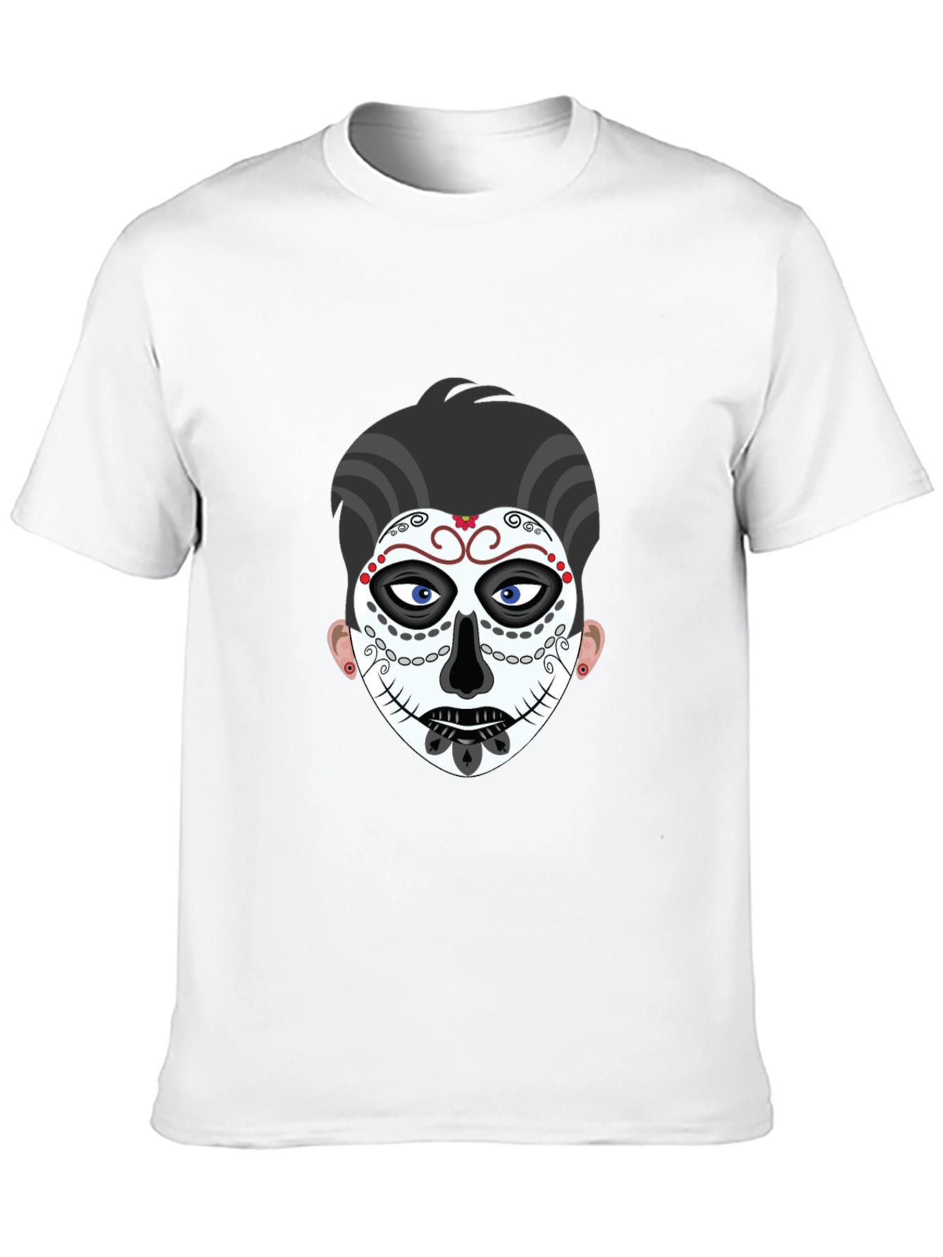 Sugar Skull Graphic Tee - Black