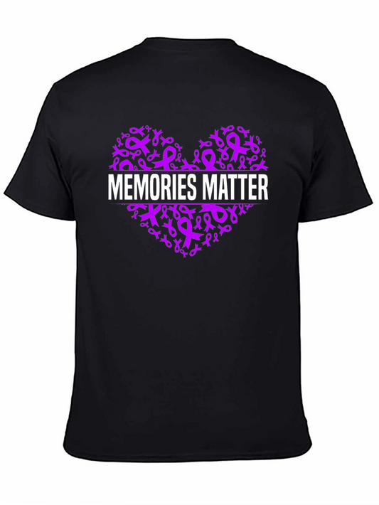 Memories Matter Awareness Ribbon Heart T-Shirt
