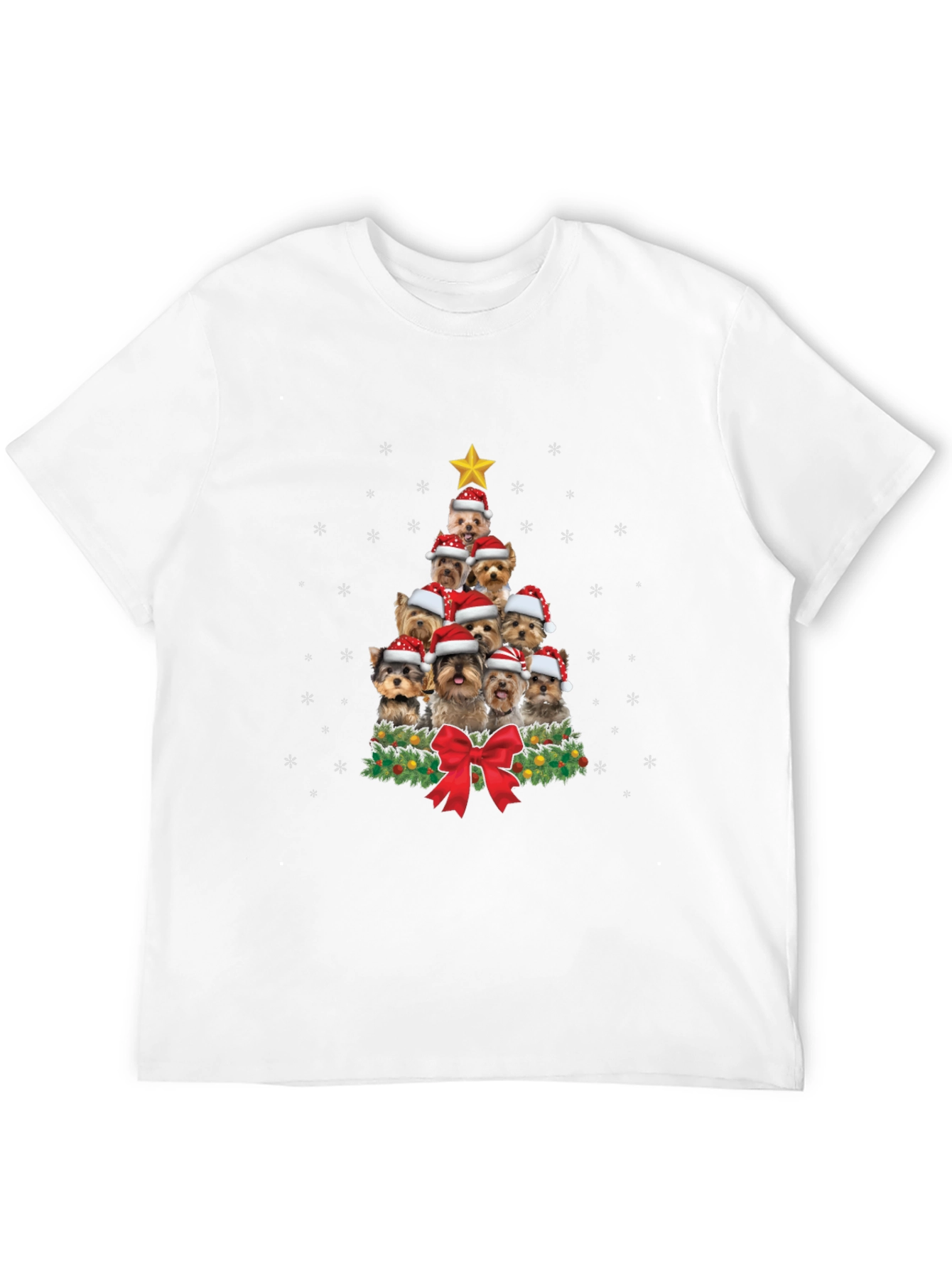 Yorkie Christmas Tree T-Shirt