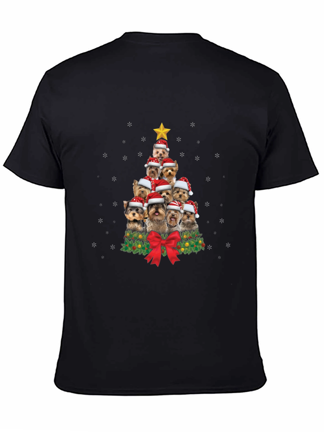 Yorkie Christmas Tree T-Shirt
