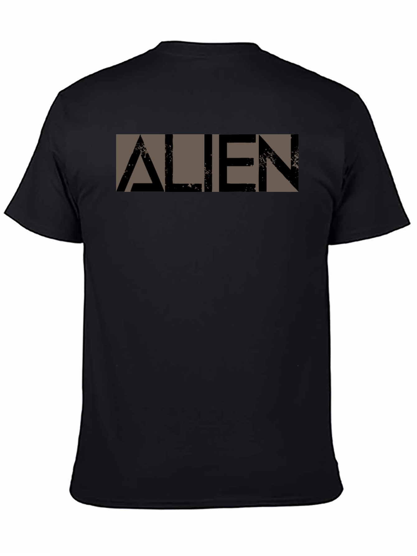 Alien Graphic Print Black T-Shirt - Sci-Fi Fan Apparel