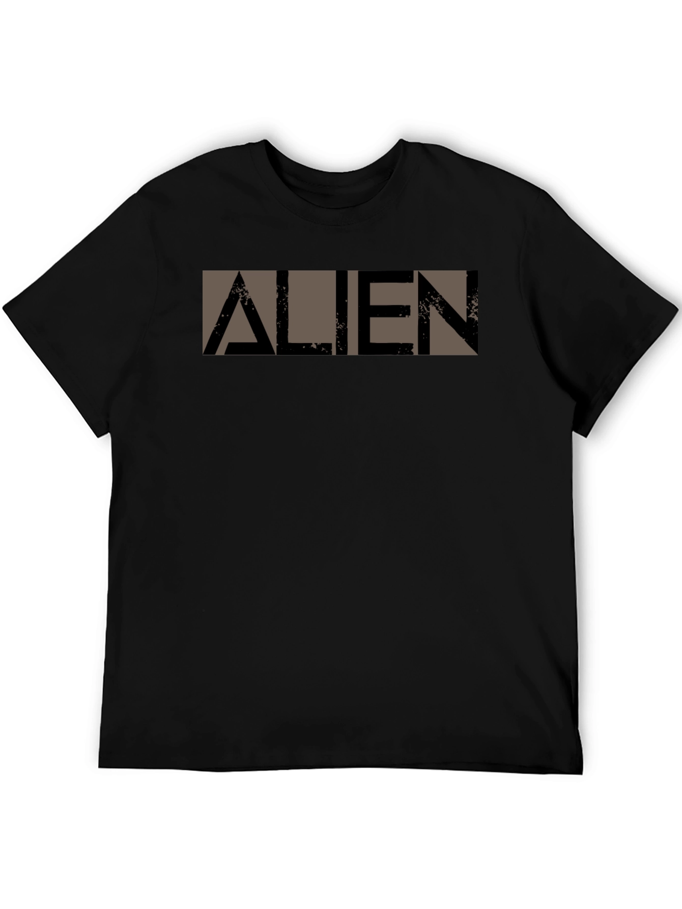 Alien Graphic Print Black T-Shirt - Sci-Fi Fan Apparel