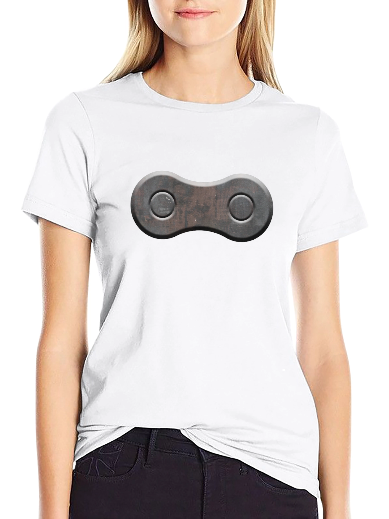 Chain Link Graphic T-Shirt - Black