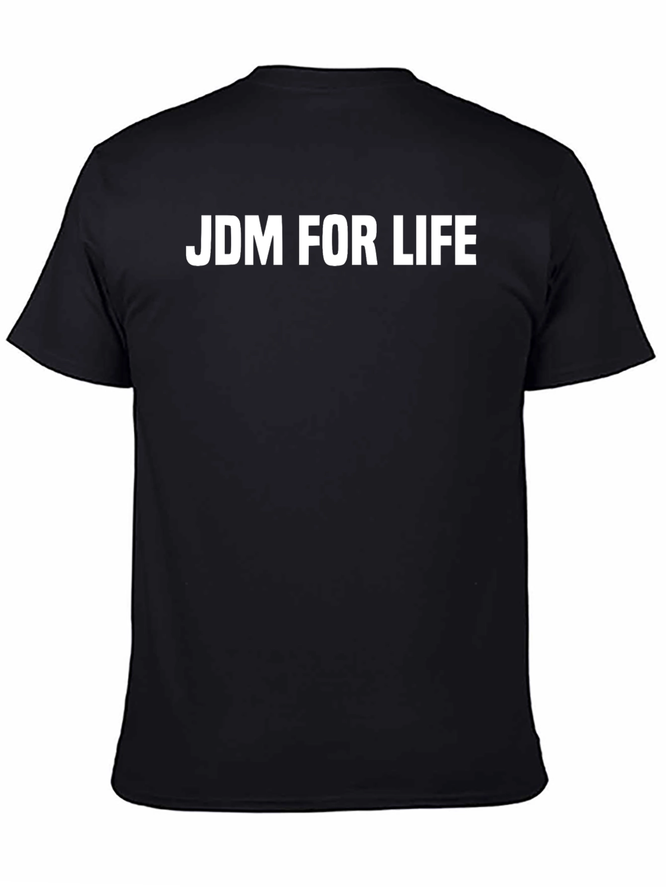 JDM For Life Black Cotton Graphic Tee