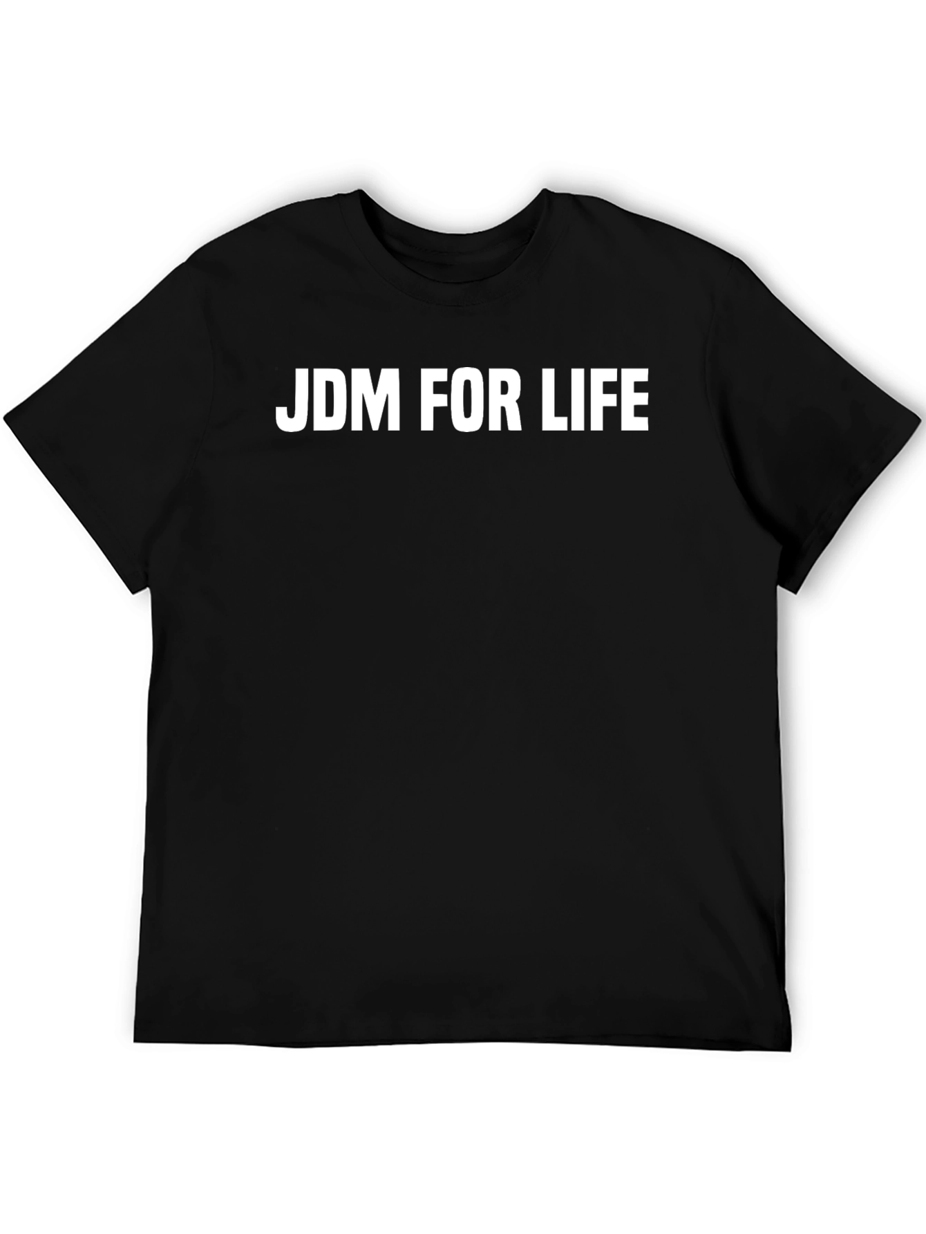 JDM For Life Black Cotton Graphic Tee