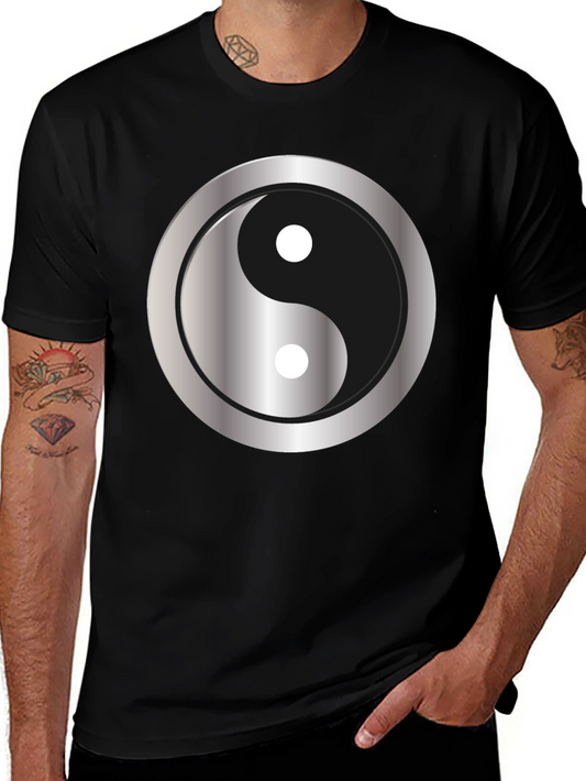 Yin Yang Graphic Black T-Shirt