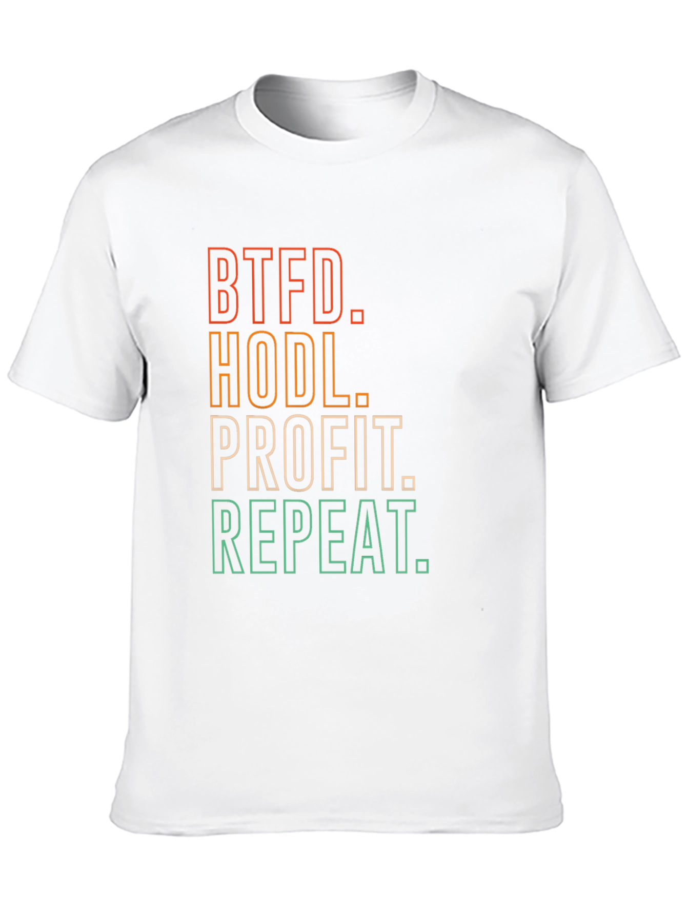 BTFD HODL Profit Repeat Black T-Shirt