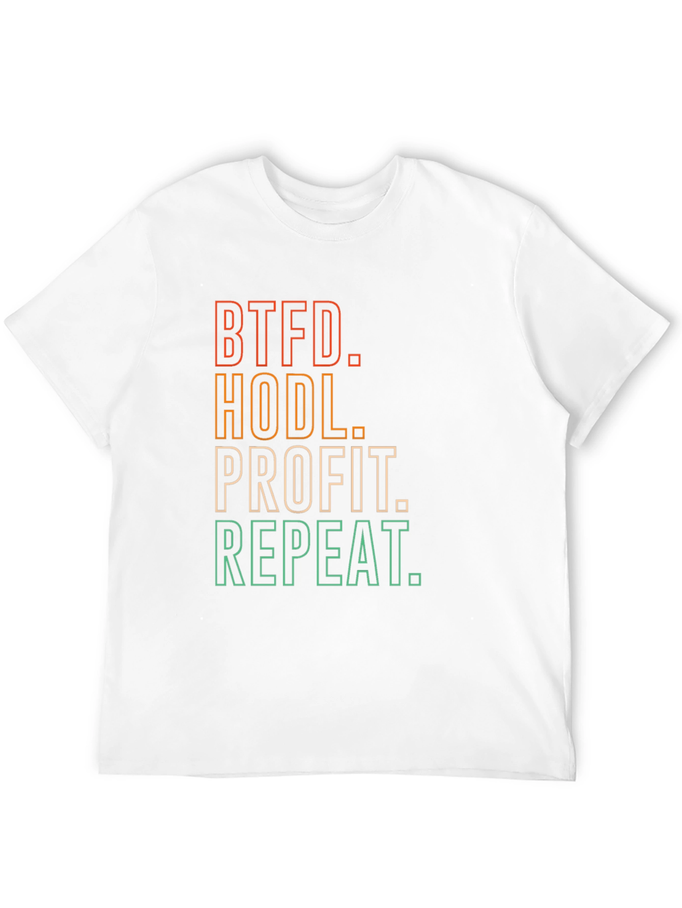 BTFD HODL Profit Repeat Black T-Shirt