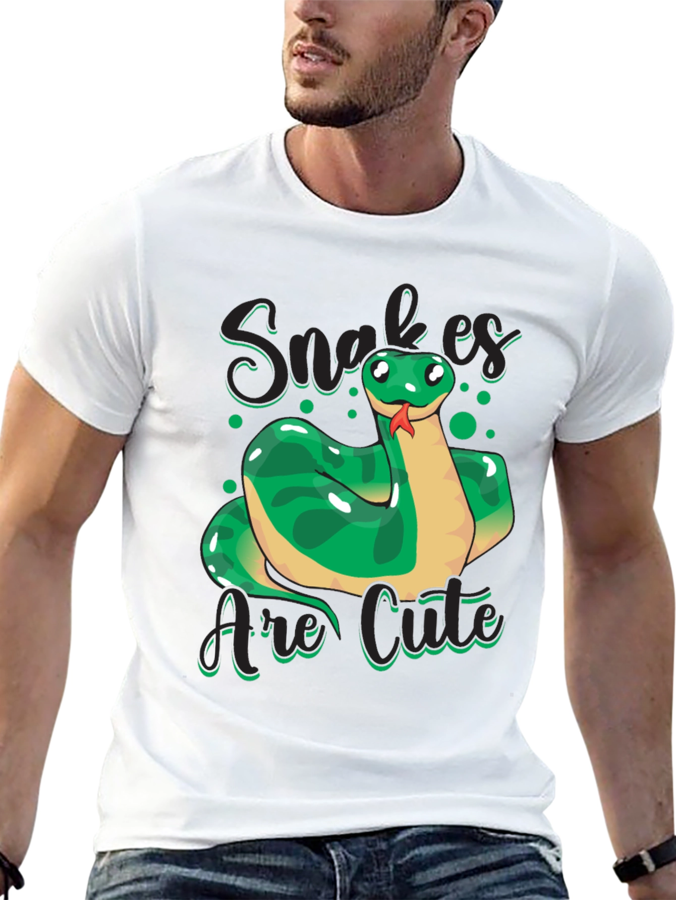 Snakes Are Cute T-Shirt - Fun Snake Lover Tee