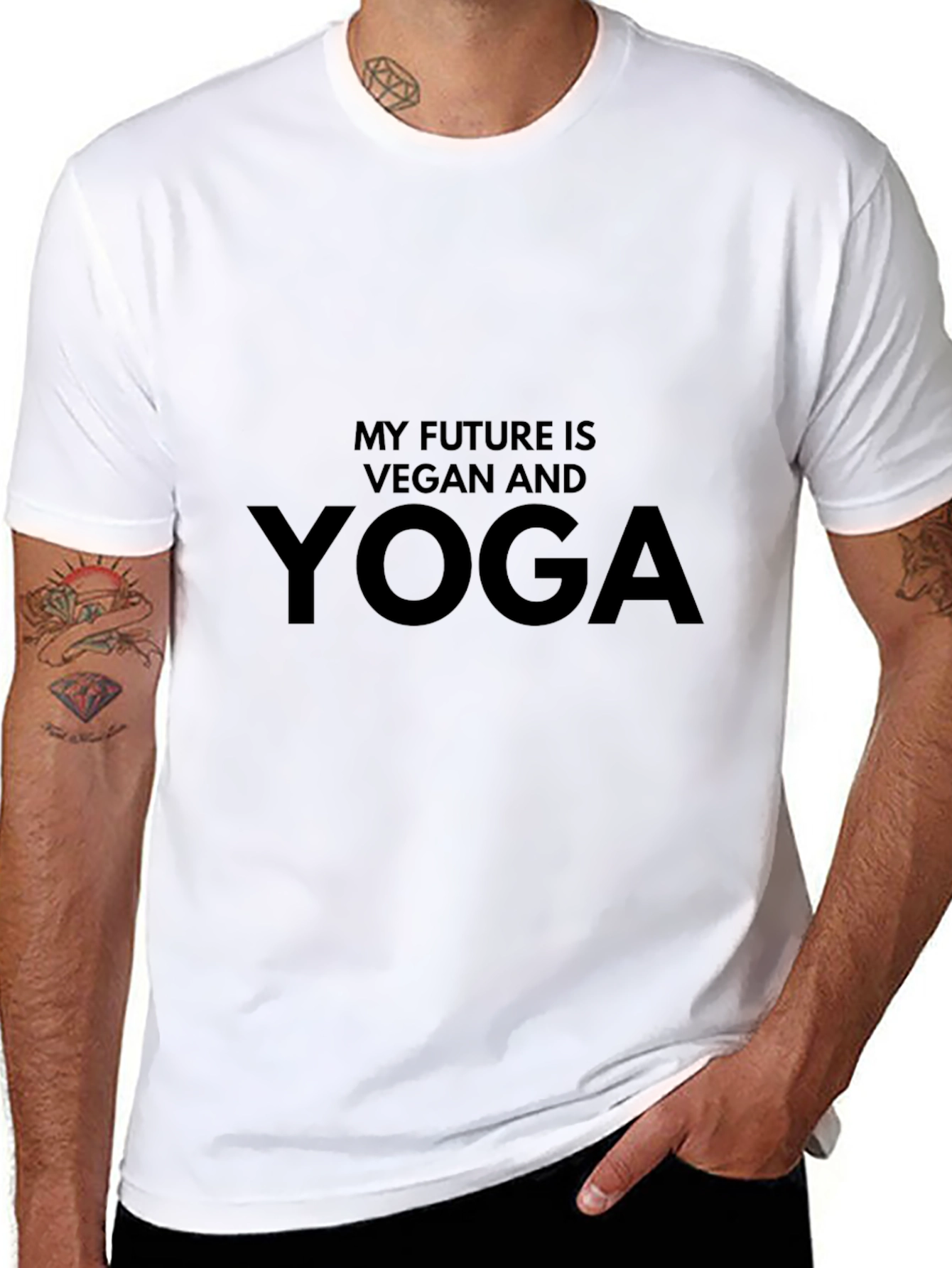 Vegan Yoga T-Shirt - Unisex Organic Cotton Tee