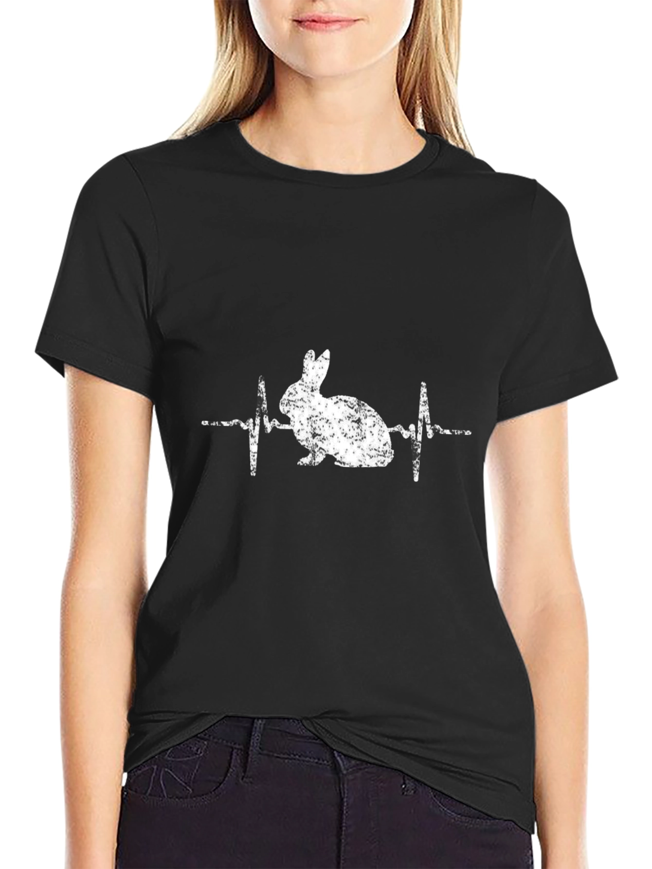 Rabbit Heartbeat T-Shirt - Animal Lover Tee