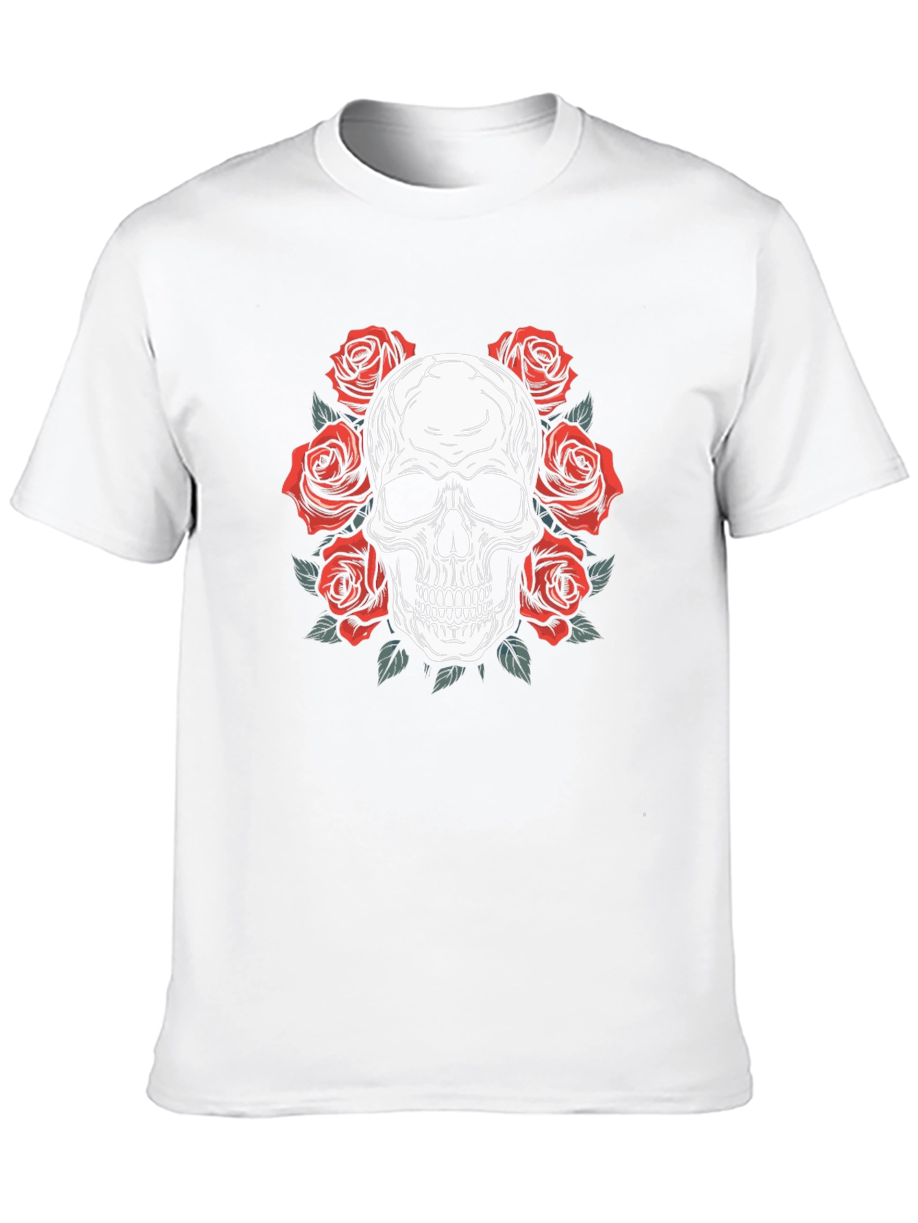 Skull & Roses Graphic Tee - Rocker Style
