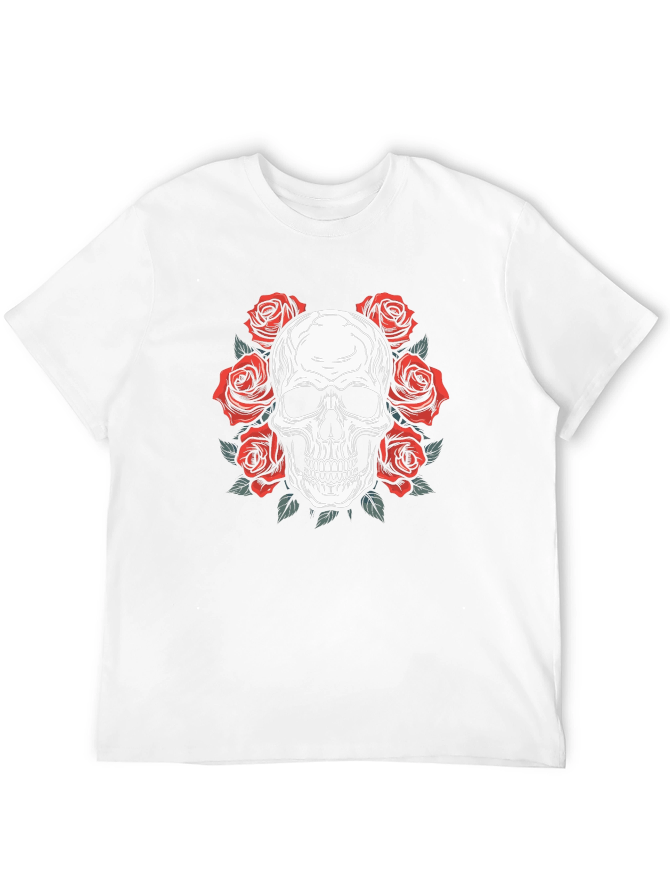 Skull & Roses Graphic Tee - Rocker Style