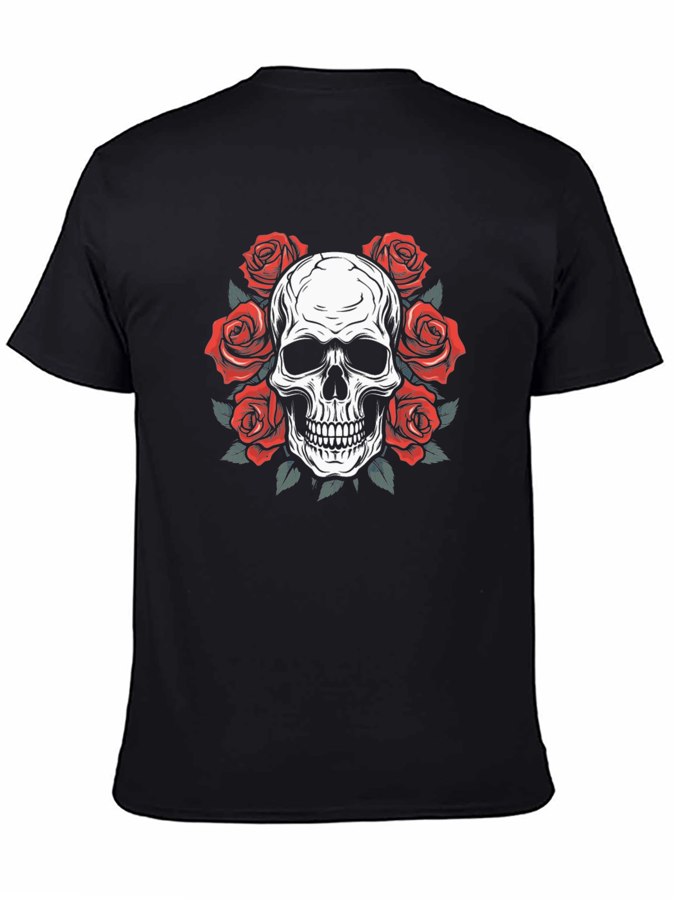 Skull & Roses Graphic Tee - Rocker Style