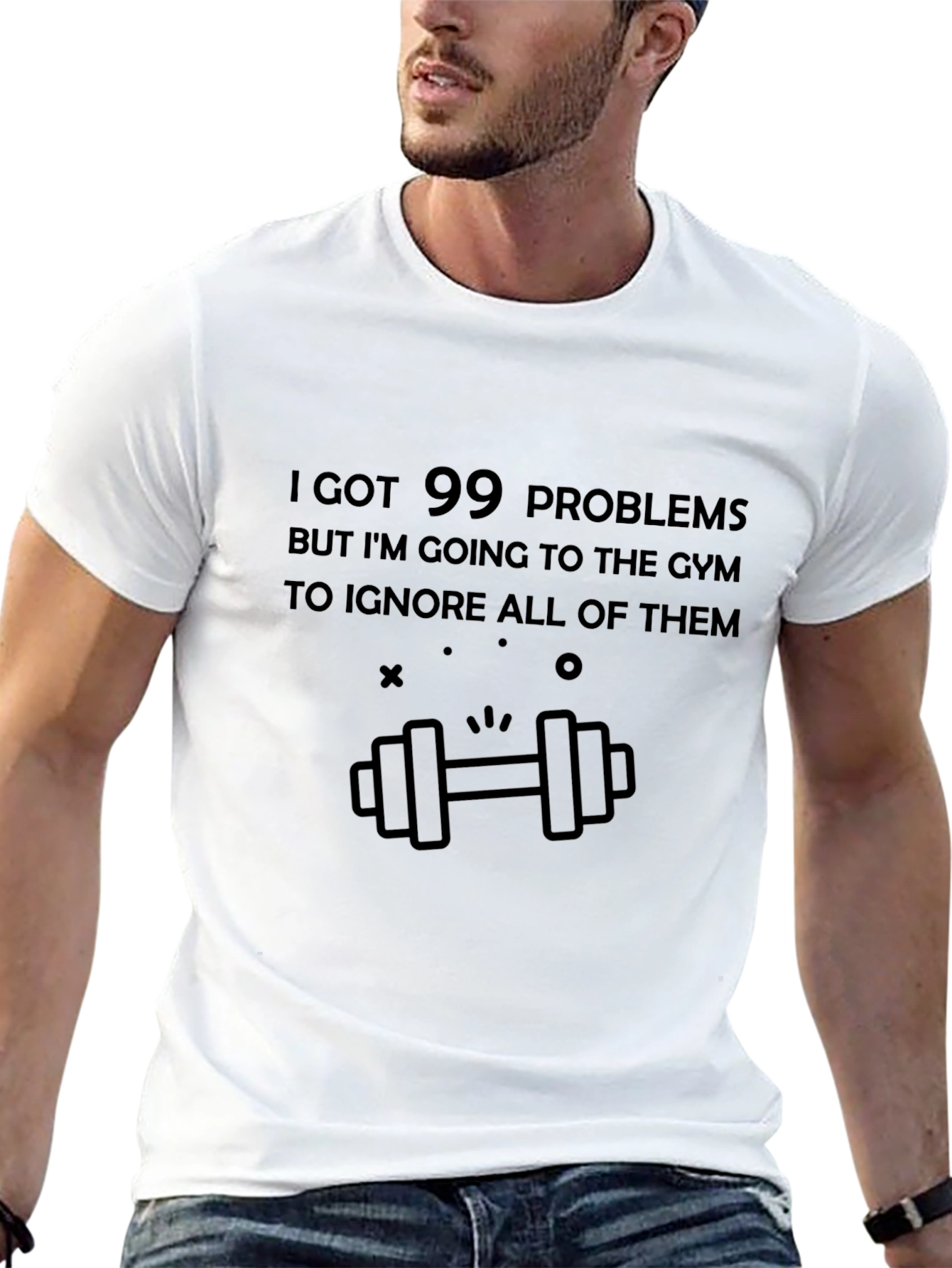 Gym Humor Tee: 99 Problems Gyms the Answer