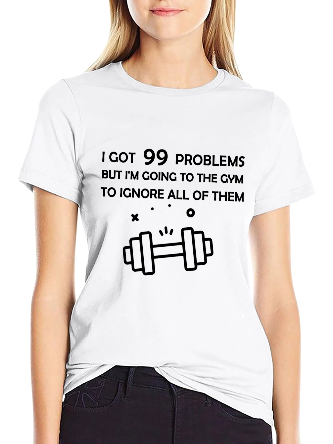 Gym Humor Tee: 99 Problems Gyms the Answer