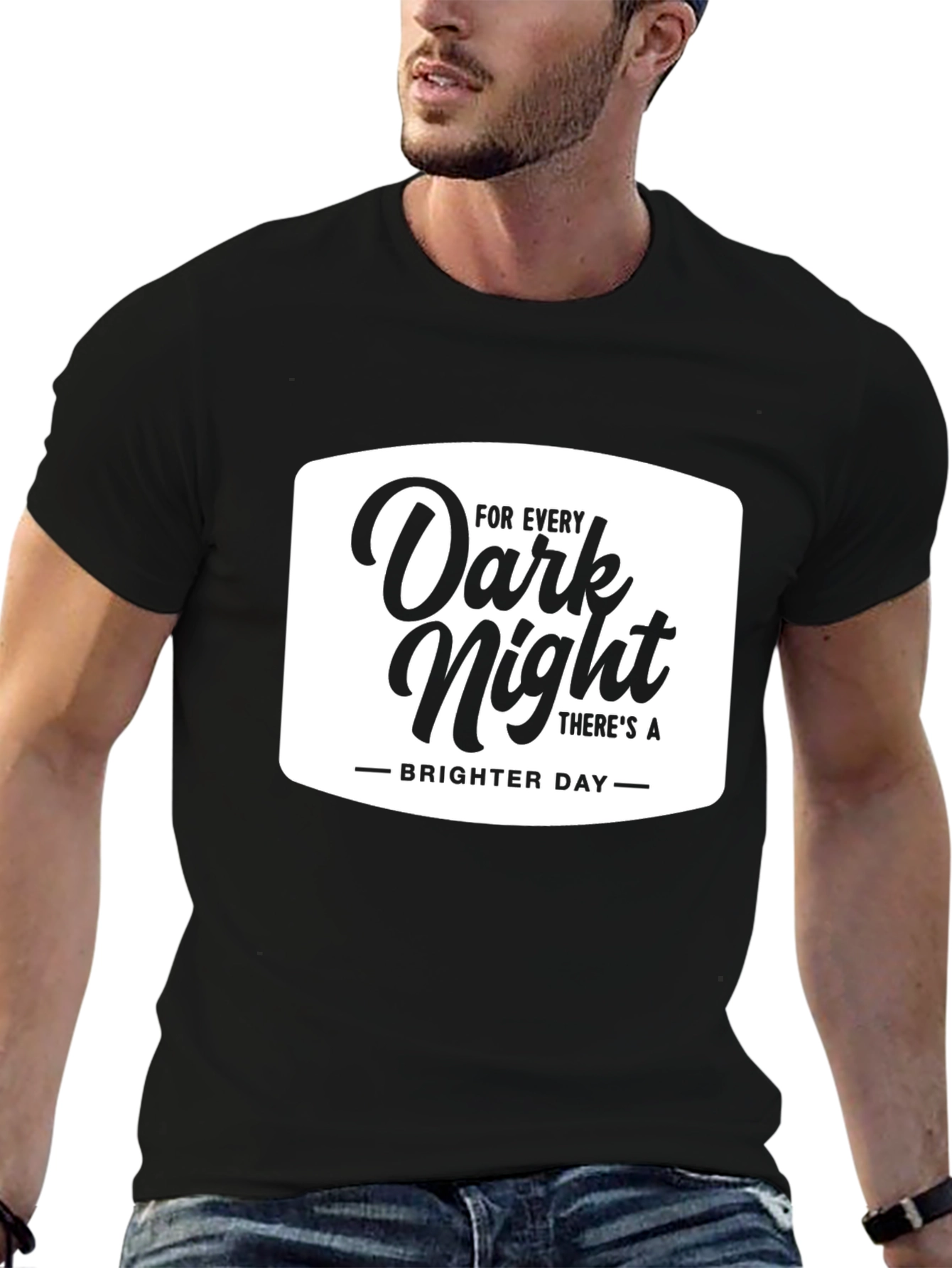 Dark Night Brighter Day Graphic T-Shirt