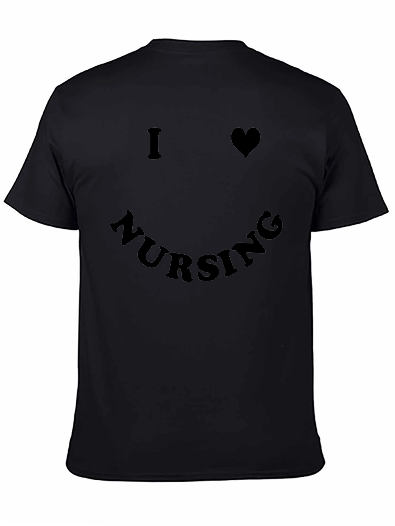 I Heart Nursing Tee - Black