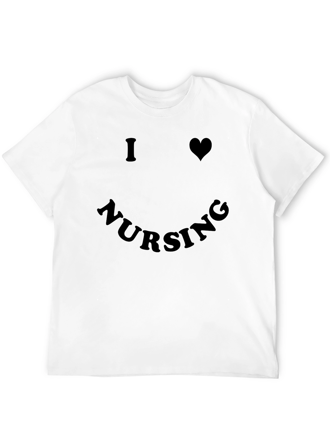 I Heart Nursing Tee - Black