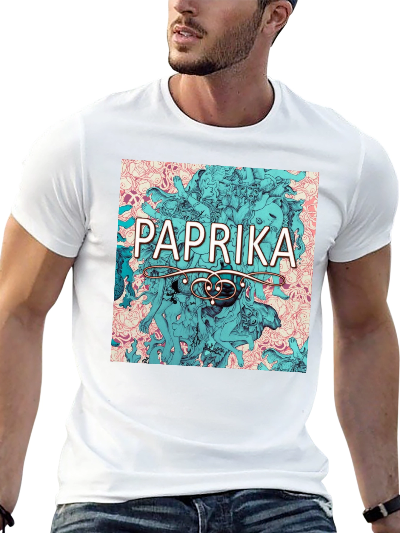 Paprika Anime Graphic Tee - Stylish Black T-Shirt