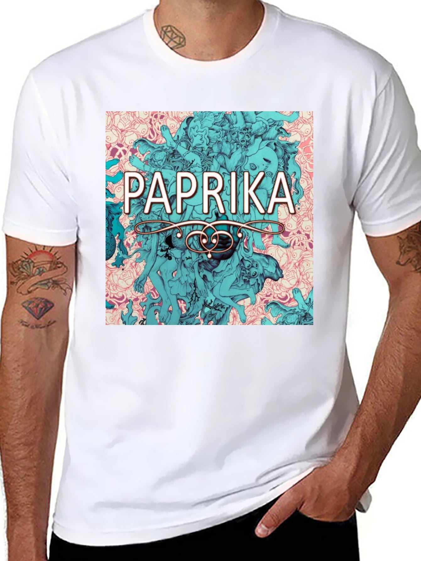 Paprika Anime Graphic Tee - Stylish Black T-Shirt