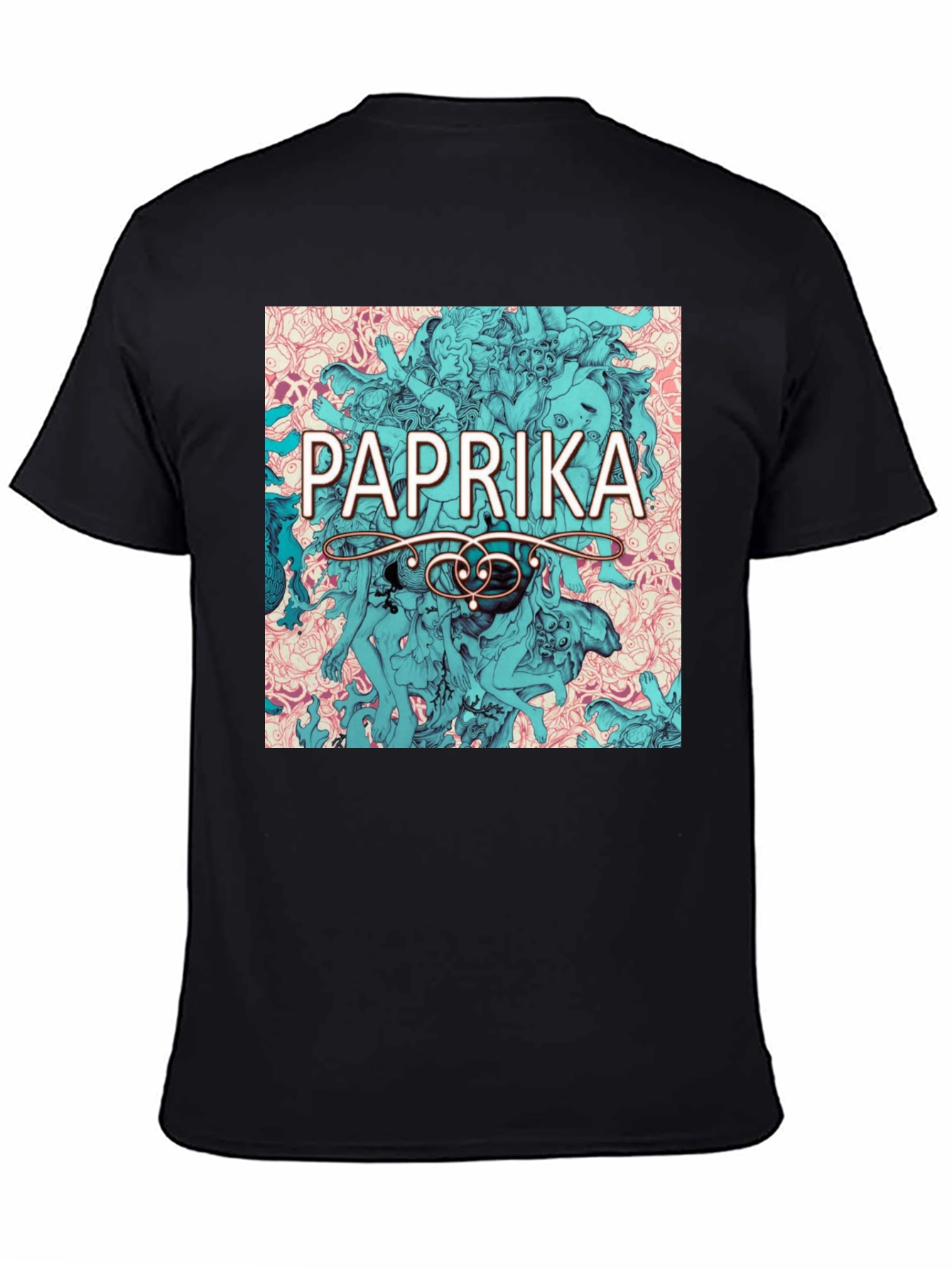 Paprika Anime Graphic Tee - Stylish Black T-Shirt