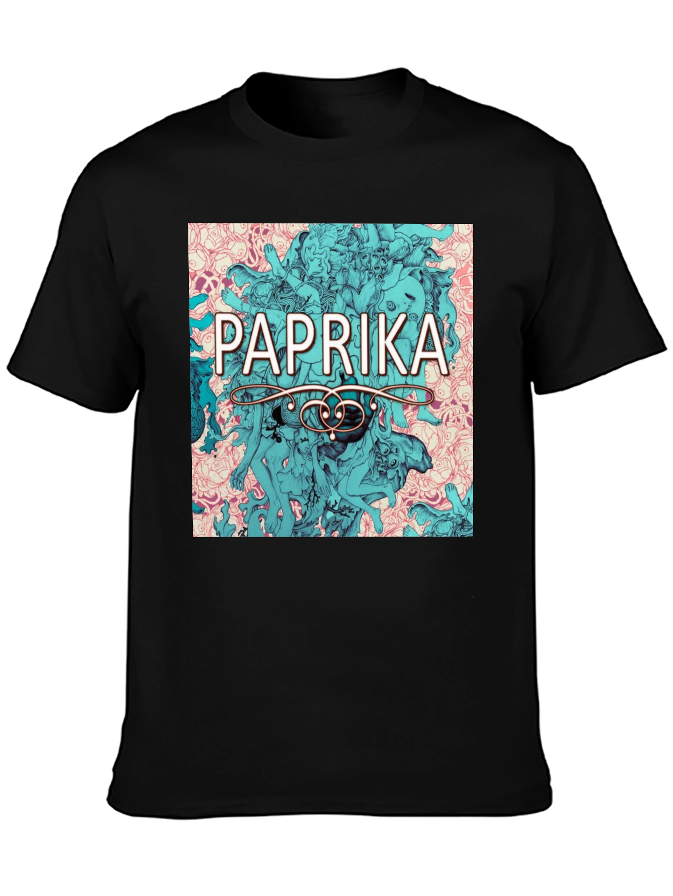 Paprika Anime Graphic Tee - Stylish Black T-Shirt