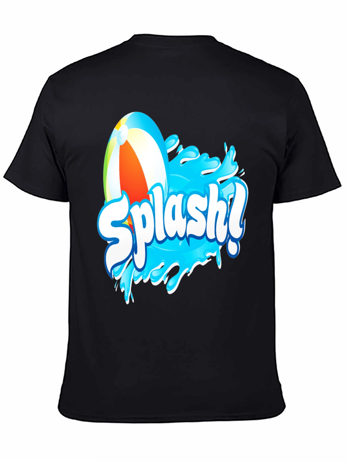 Splash! Graphic T-Shirt - Black Cotton Tee
