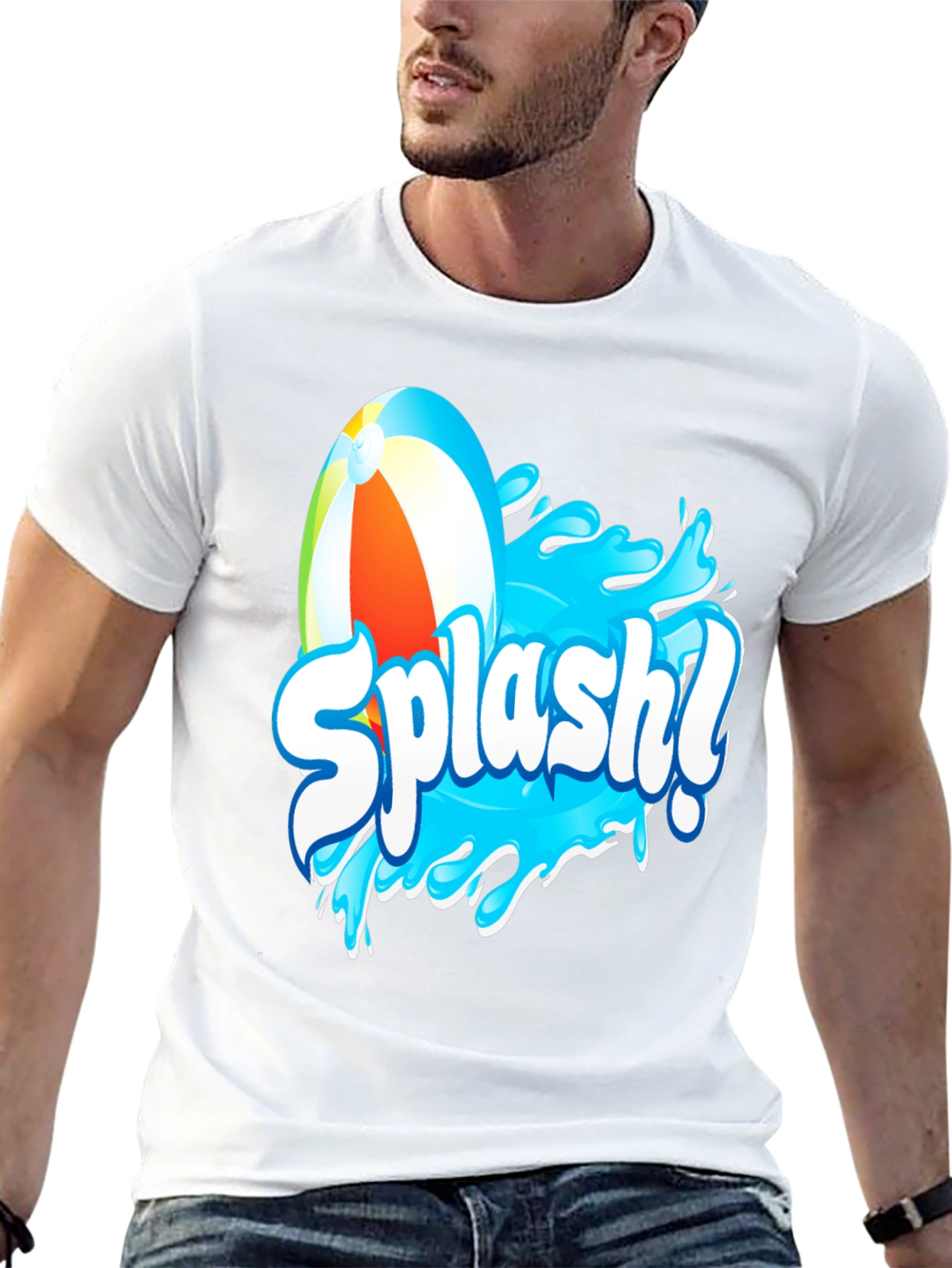 Splash! Graphic T-Shirt - Black Cotton Tee