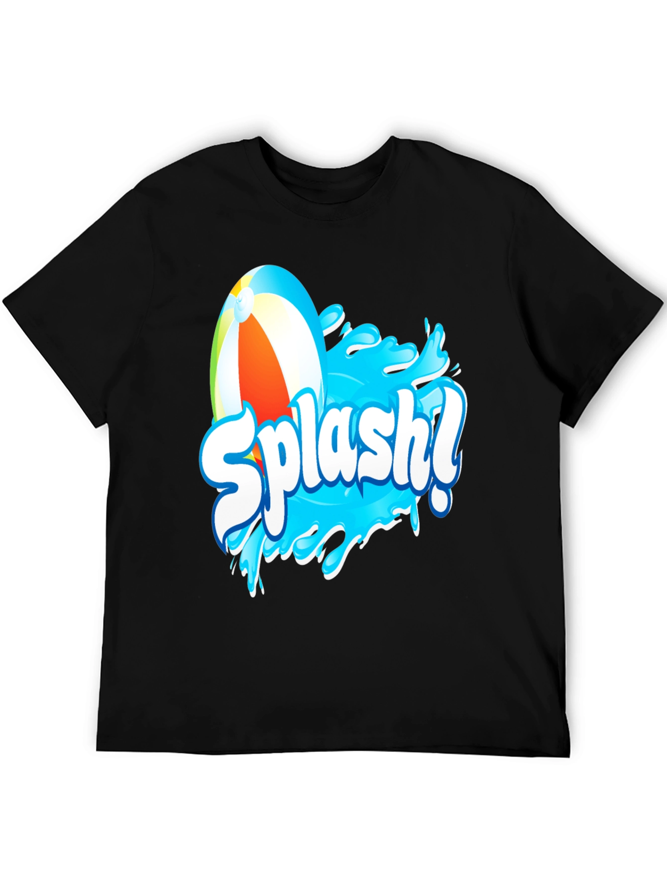 Splash! Graphic T-Shirt - Black Cotton Tee