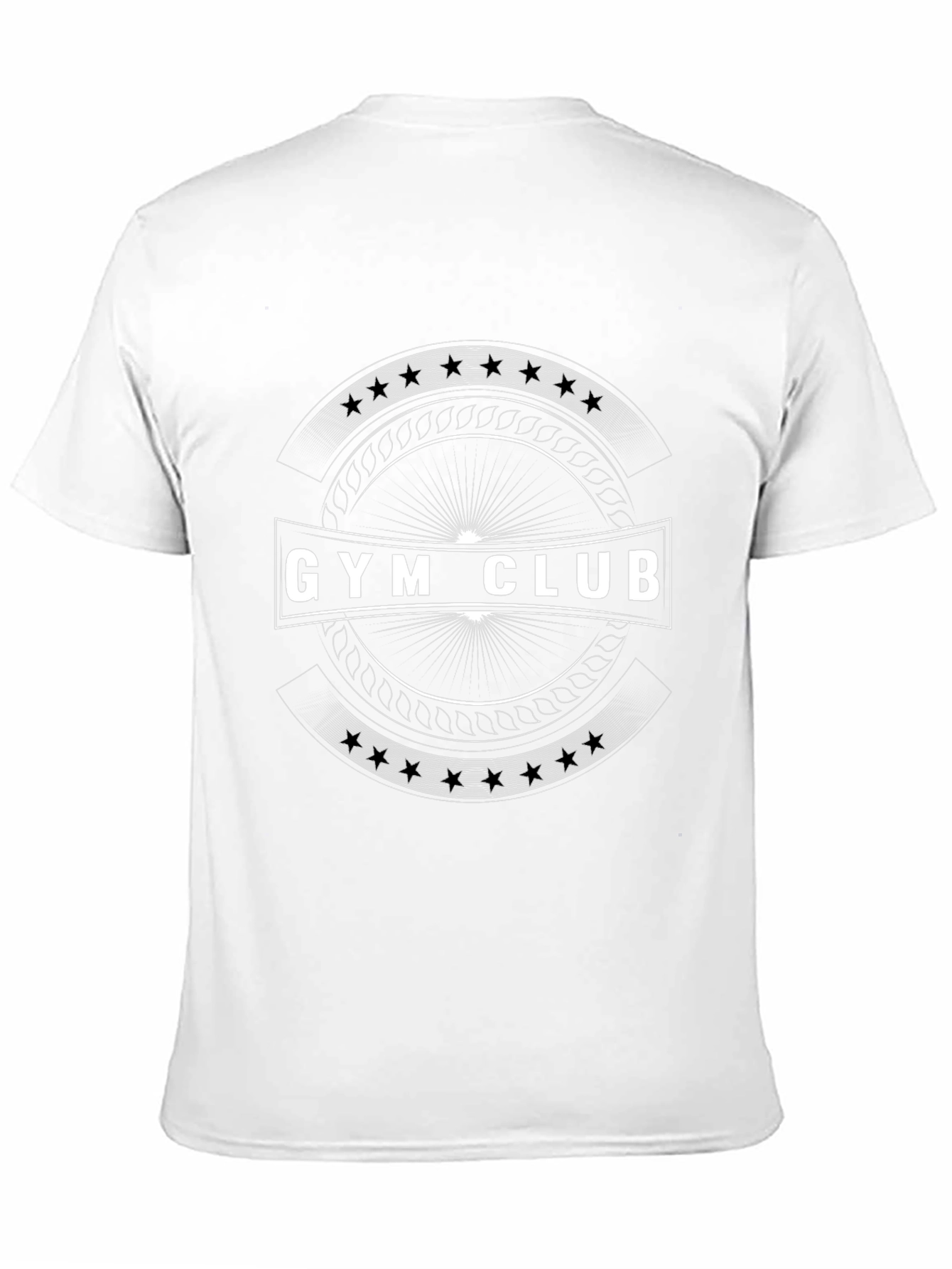 Gym Club Graphic Tee - Black Cotton Blend