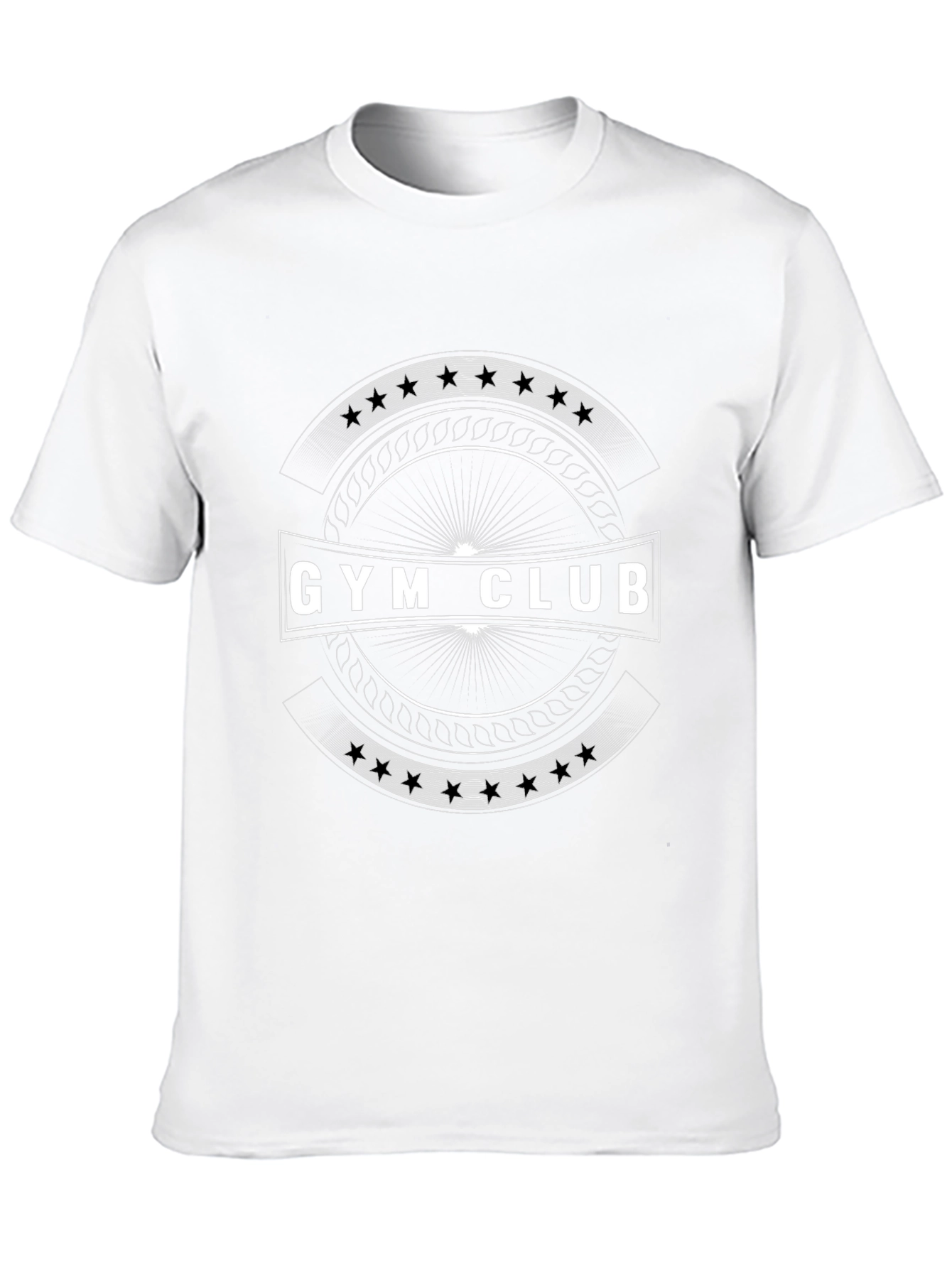 Gym Club Graphic Tee - Black Cotton Blend