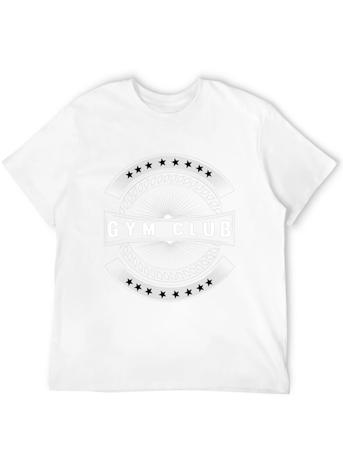 Gym Club Graphic Tee - Black Cotton Blend