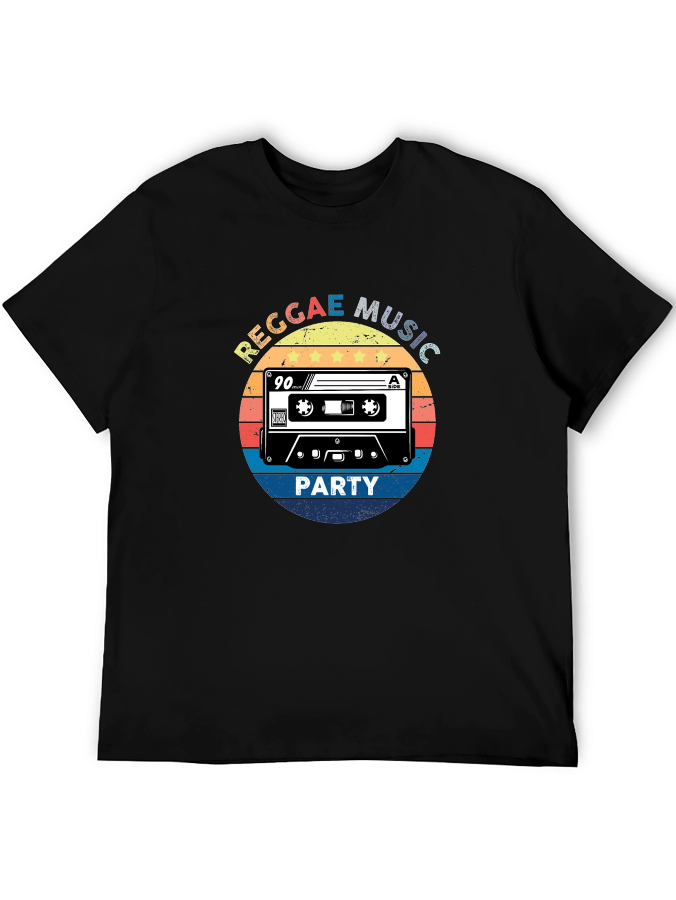 Reggae Music Party Black T-Shirt