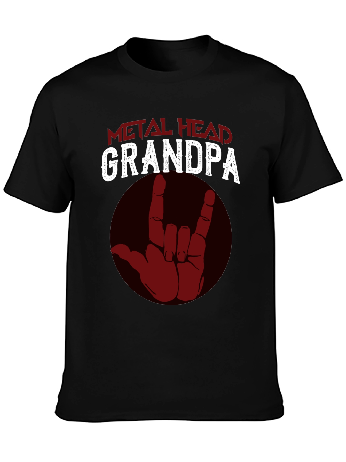 Metal Head Grandpa T-Shirt - Rock On!