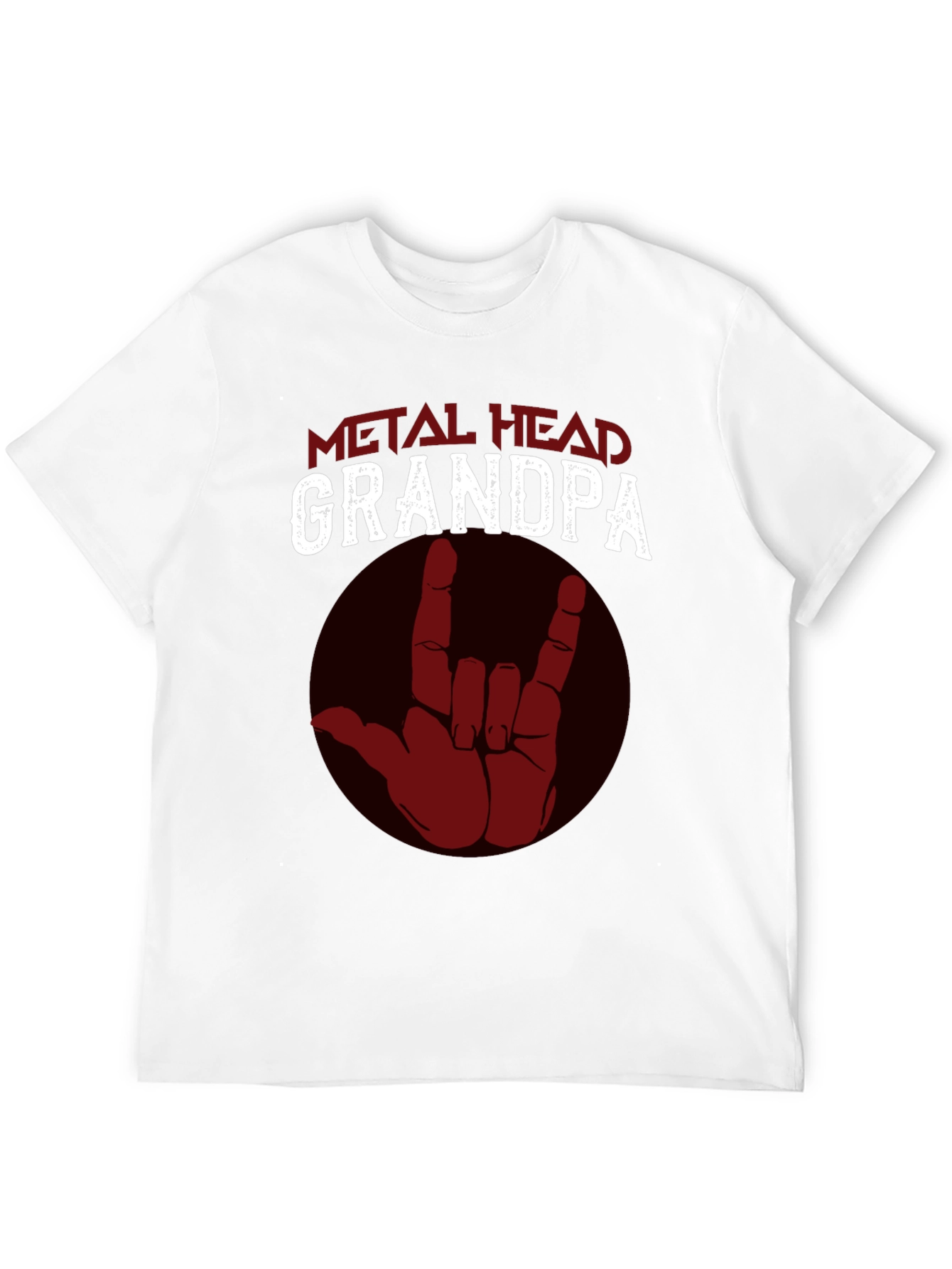 Metal Head Grandpa T-Shirt - Rock On!