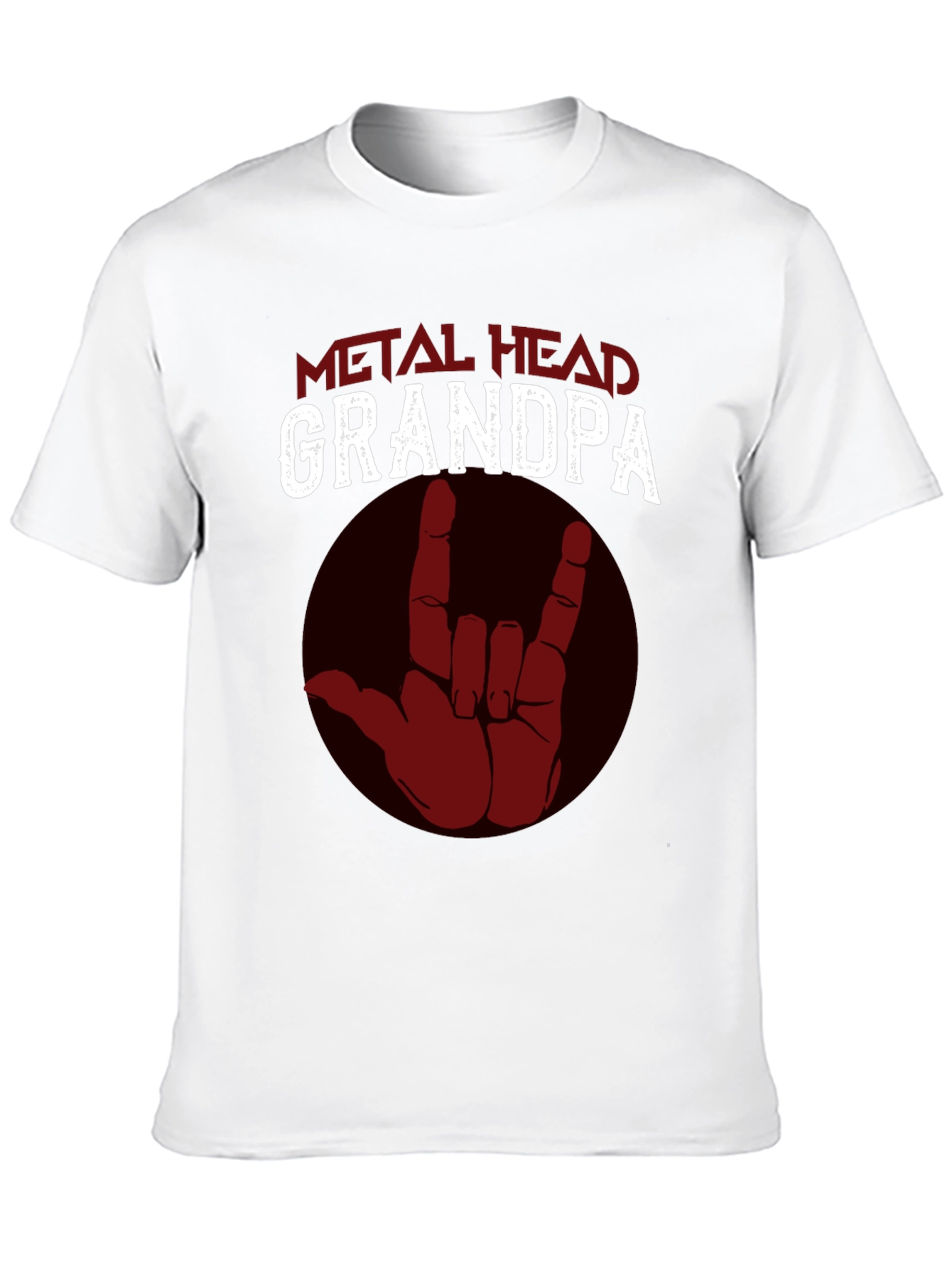 Metal Head Grandpa T-Shirt - Rock On!