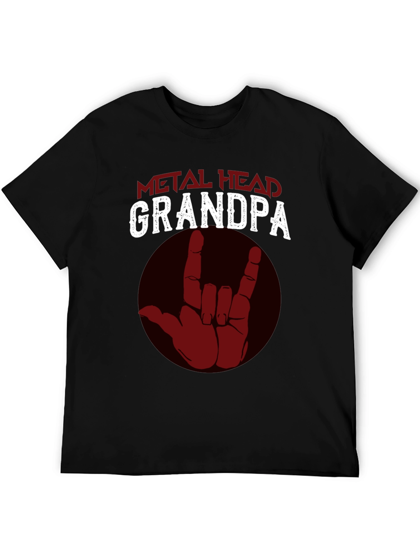 Metal Head Grandpa T-Shirt - Rock On!