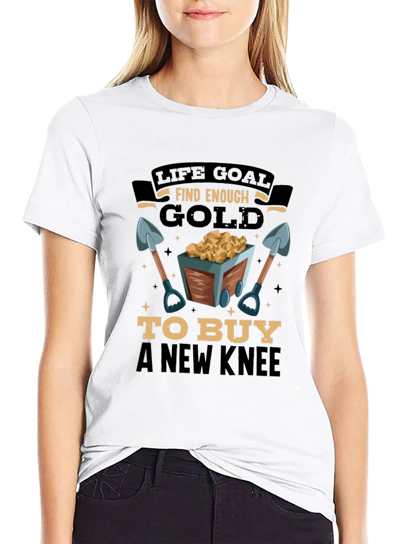 Life Goal Find Enough Gold Mens T-Shirt