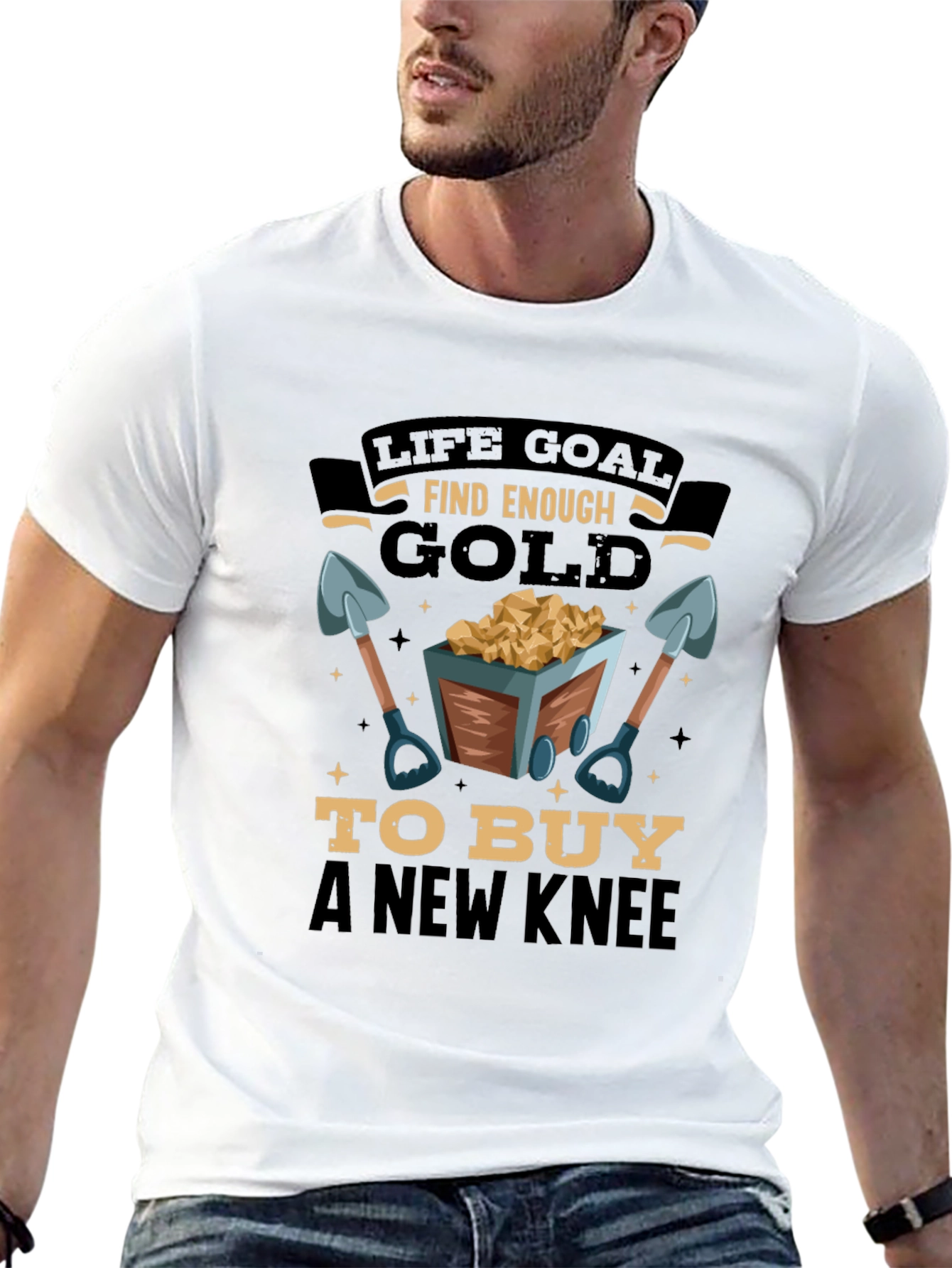 Life Goal Find Enough Gold Mens T-Shirt