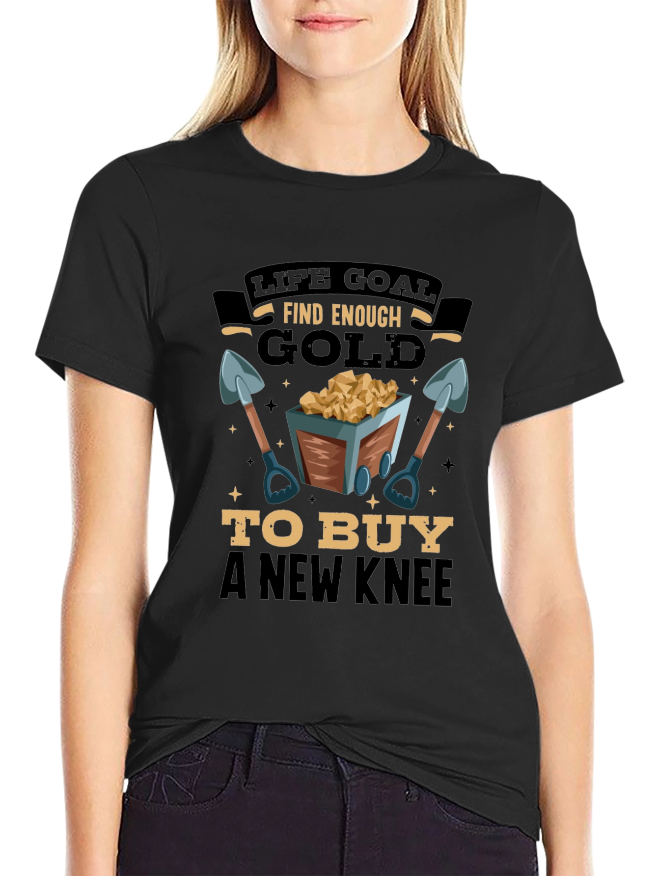 Life Goal Find Enough Gold Mens T-Shirt