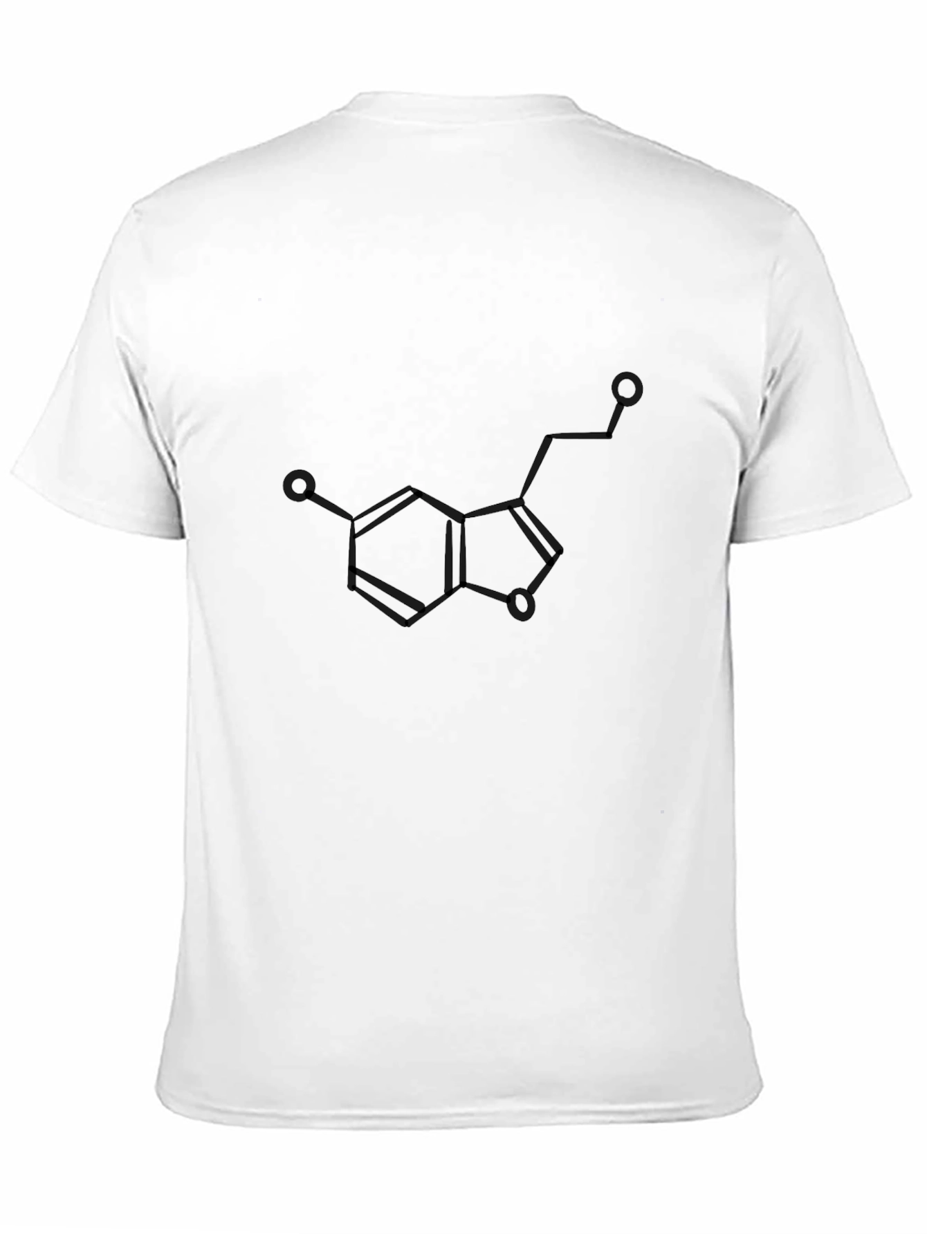 Serotonin Molecule T-Shirt - Black Graphic Tee