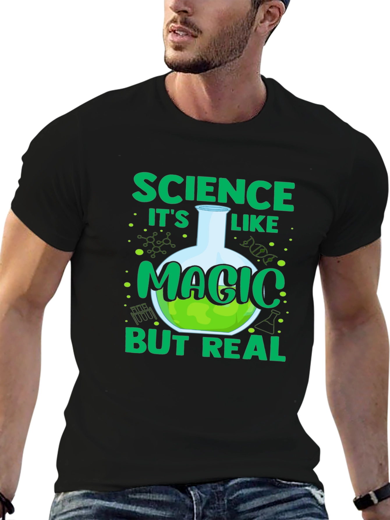 Science Like Magic T-Shirt - Mens Black Tee