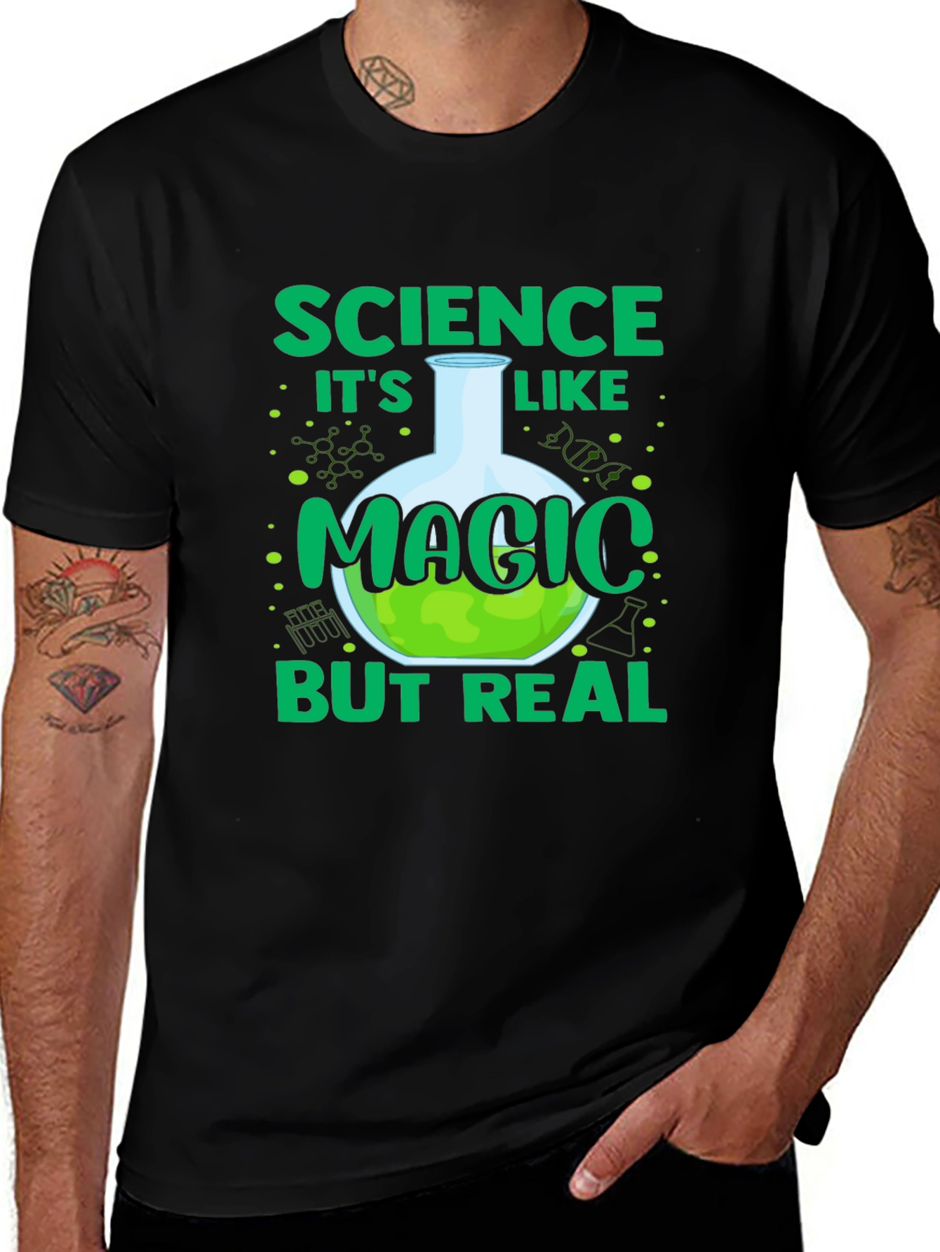 Science Like Magic T-Shirt - Mens Black Tee