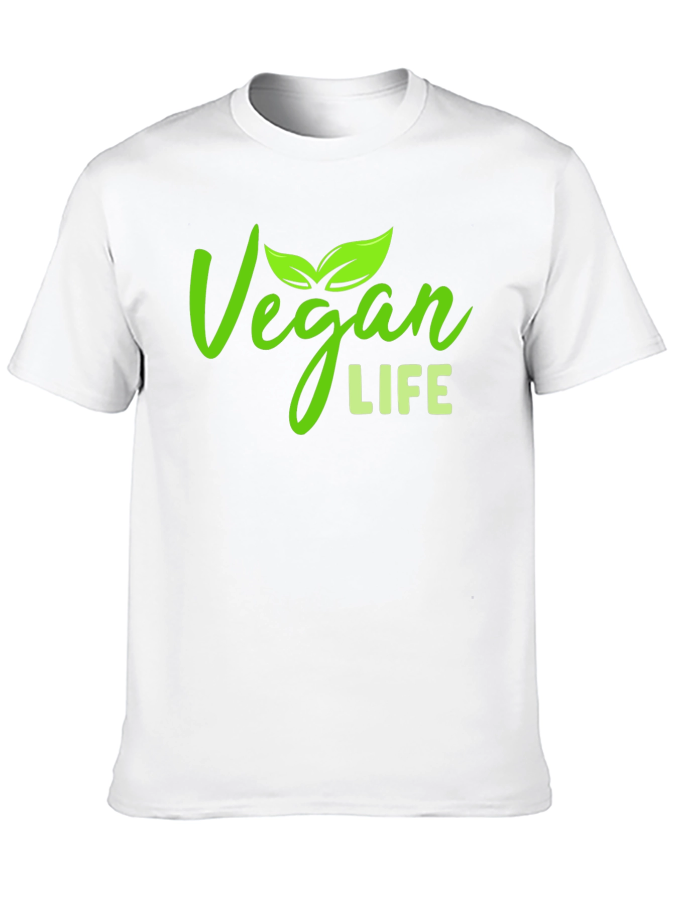 Vegan Life Graphic T-Shirt - Black